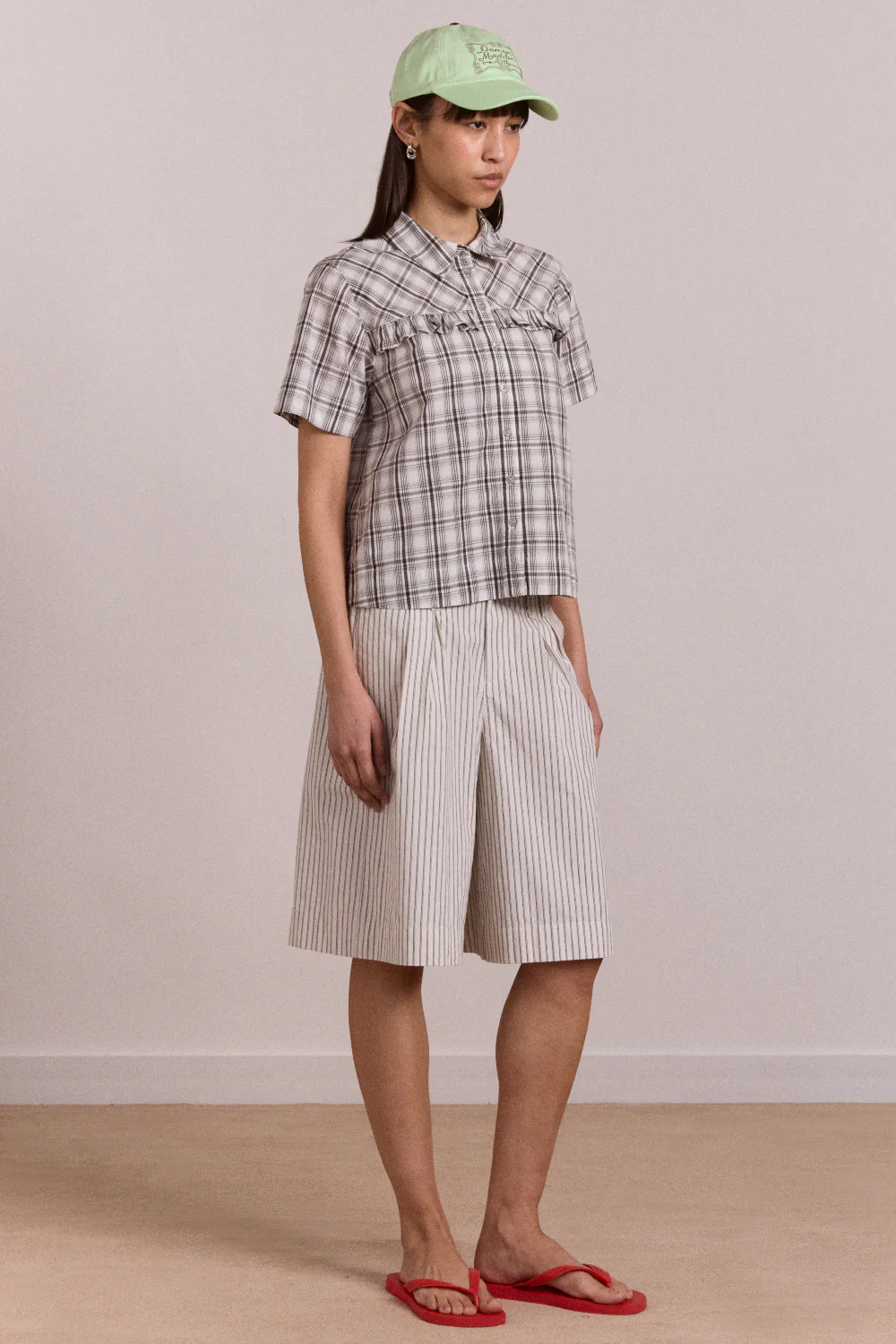 Kirby Shirt - Greyscale Check - Image 3