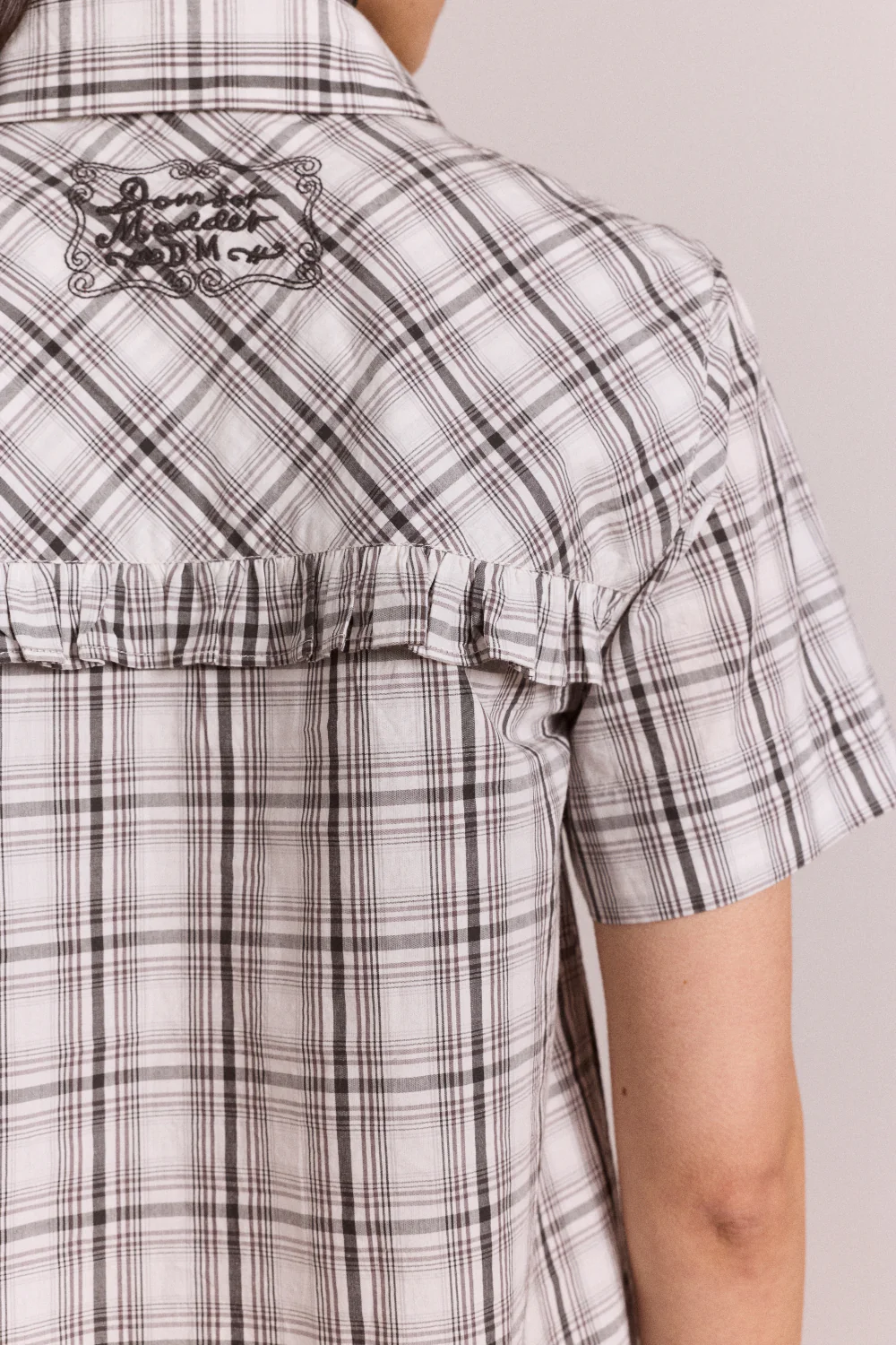 Kirby Shirt - Greyscale Check - Image 9