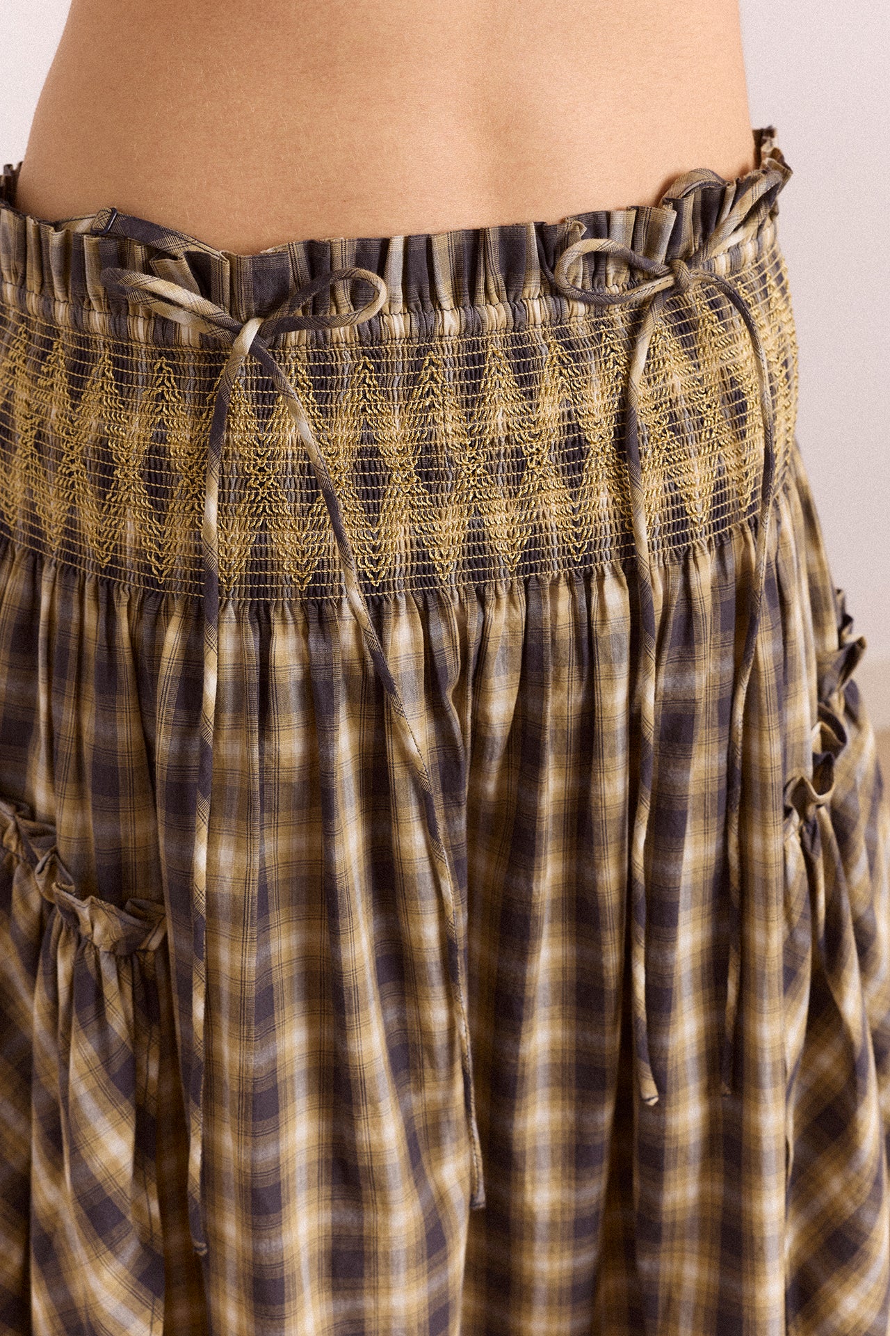 Pre-Order Lilo Mini Dress - Cardamon Check - Image 14