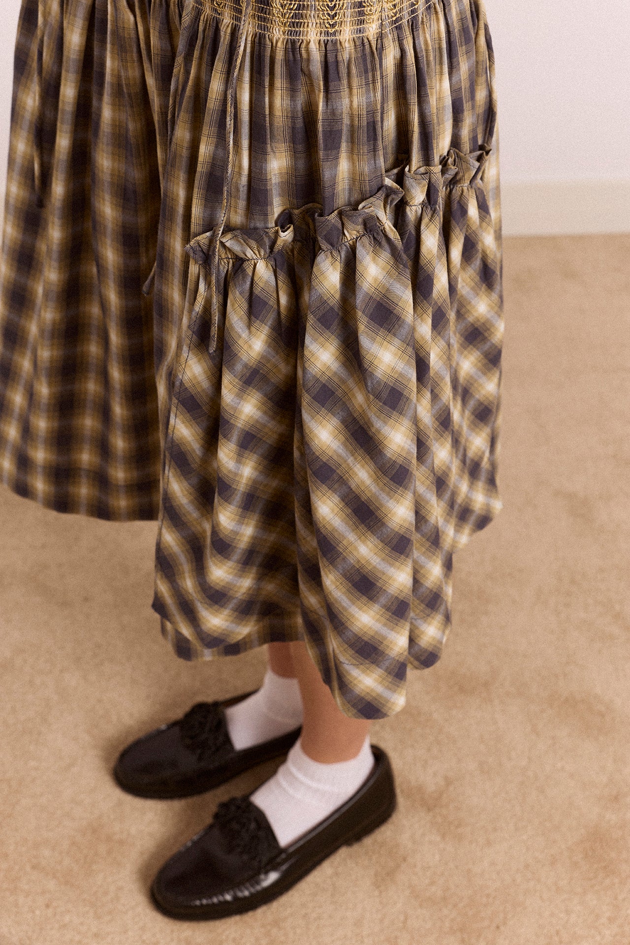 Pre-Order Lilo Mini Dress - Cardamon Check - Image 15