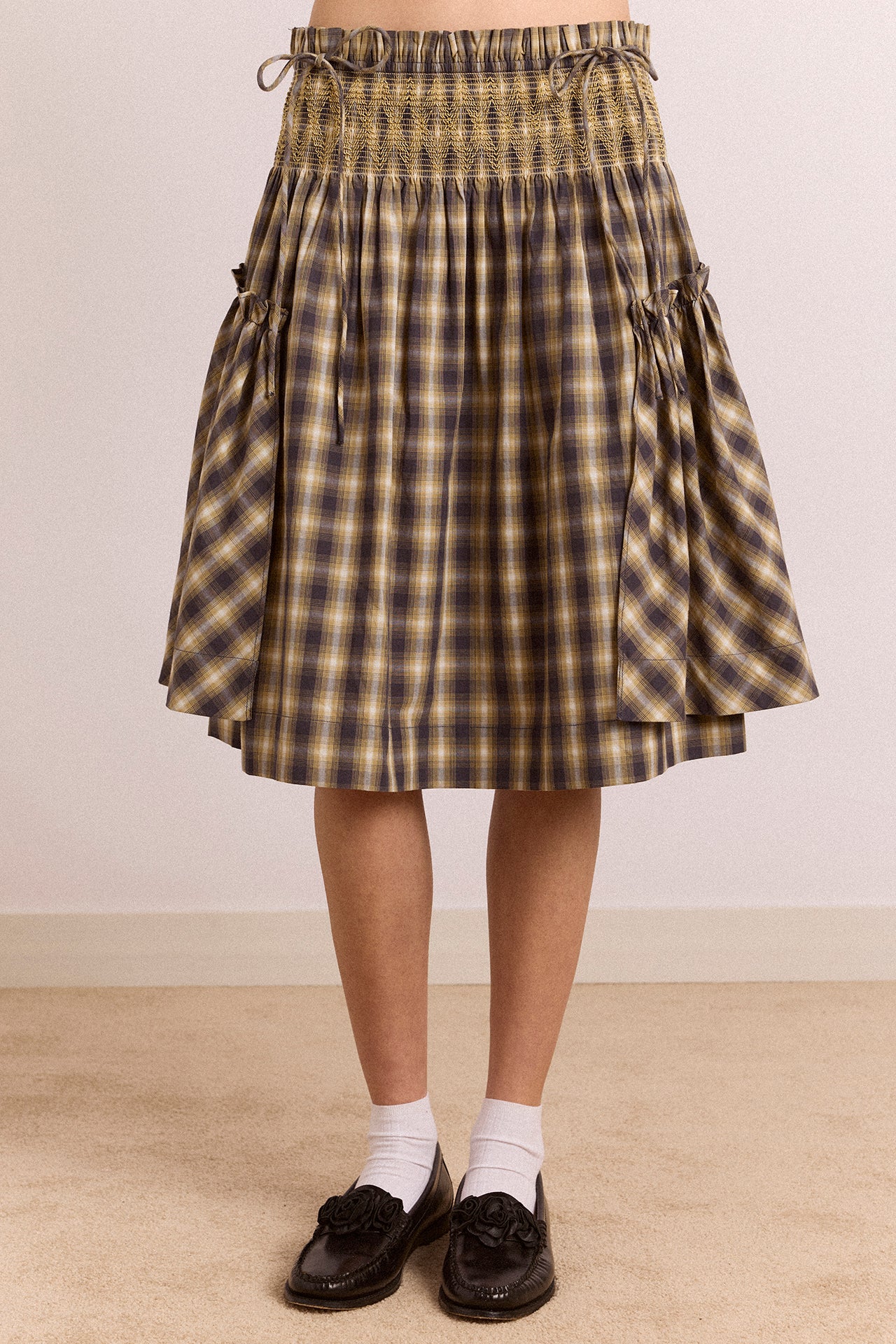 Pre-Order Lilo Mini Dress - Cardamon Check - Image 2