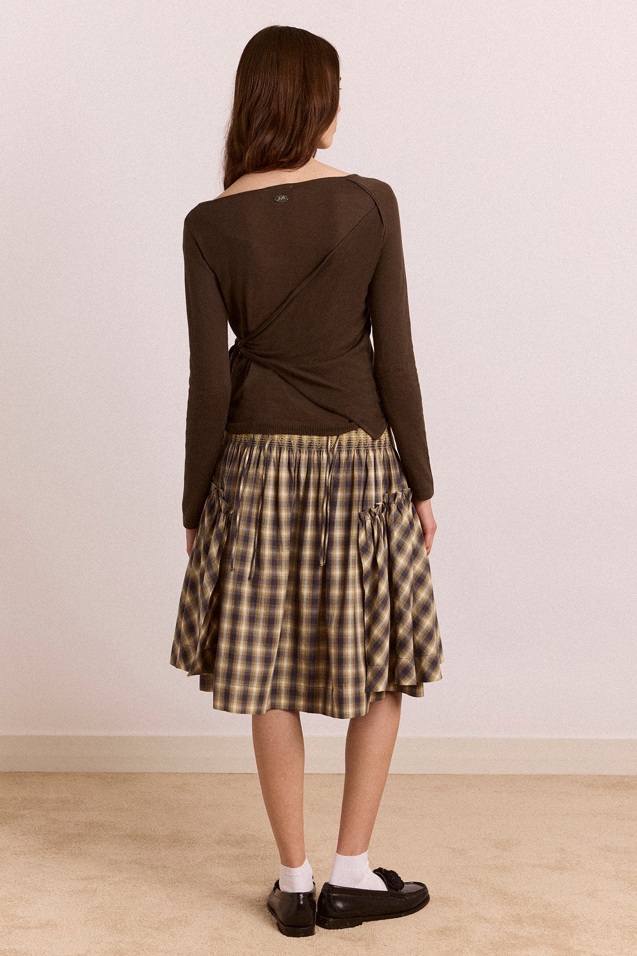 Pre-Order Lilo Mini Dress - Cardamon Check - Image 9