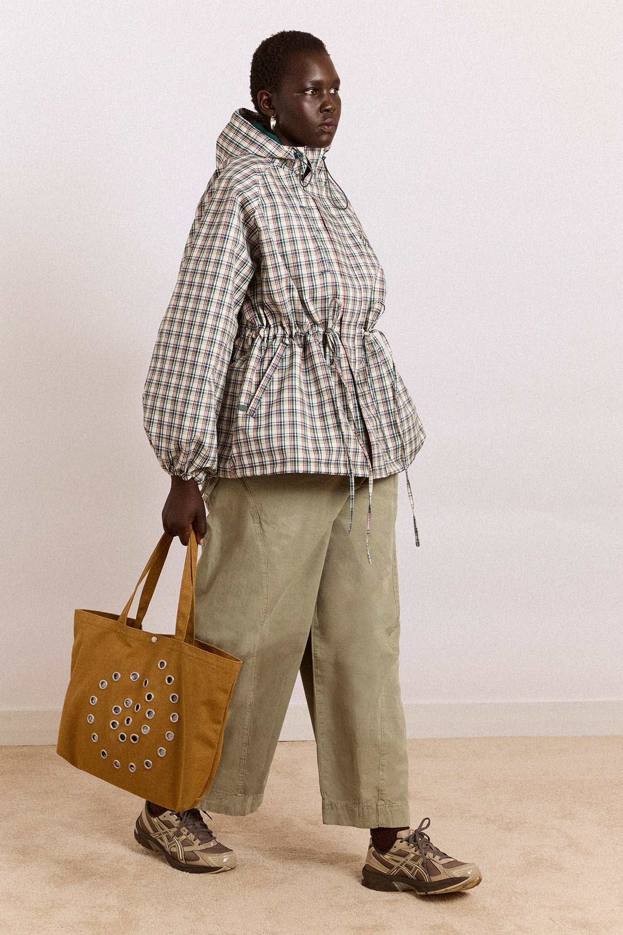 Liu Raincoat - Elderberry Check - Image 6