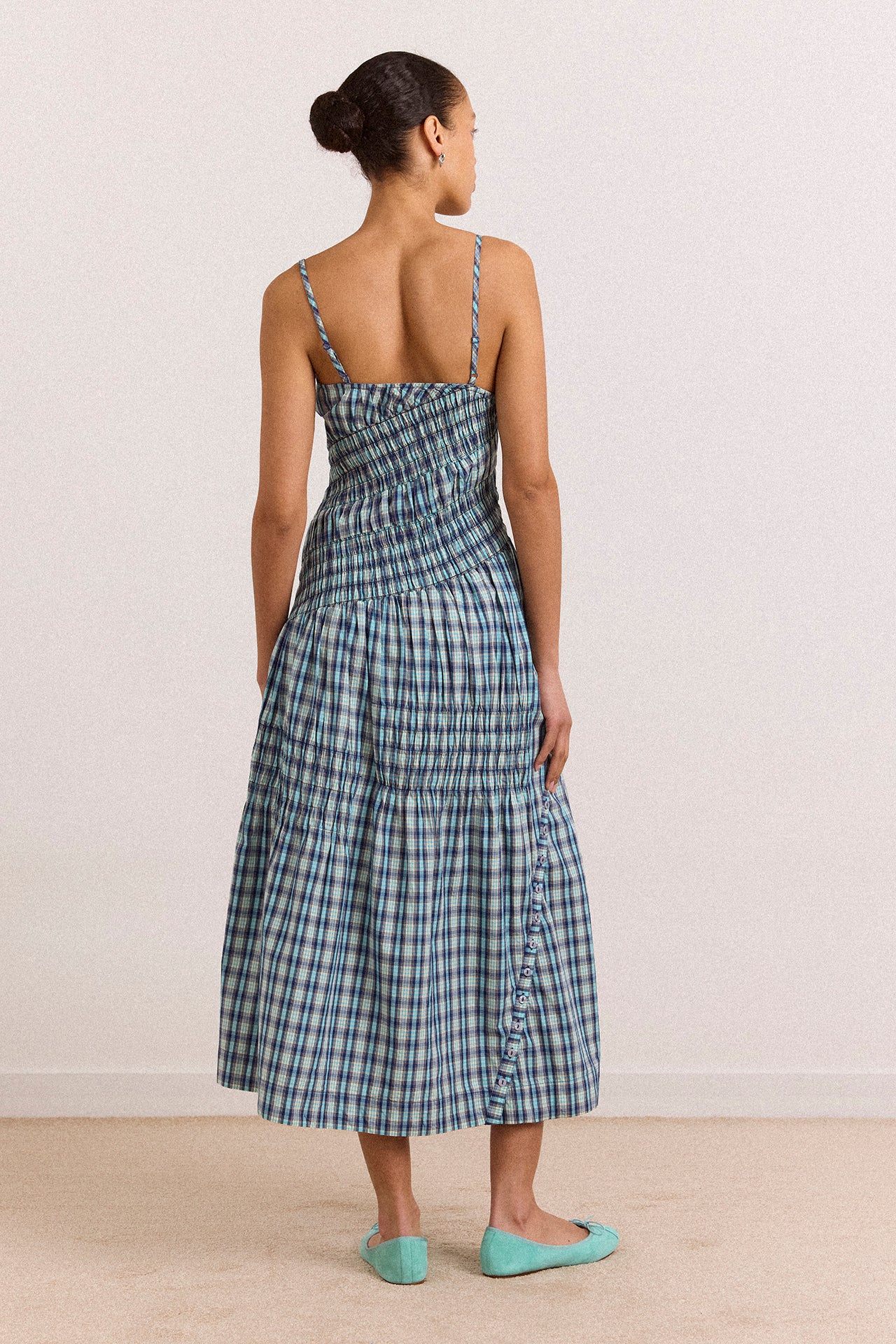 Lyra Midi Dress - Tomboy Check - Image 4
