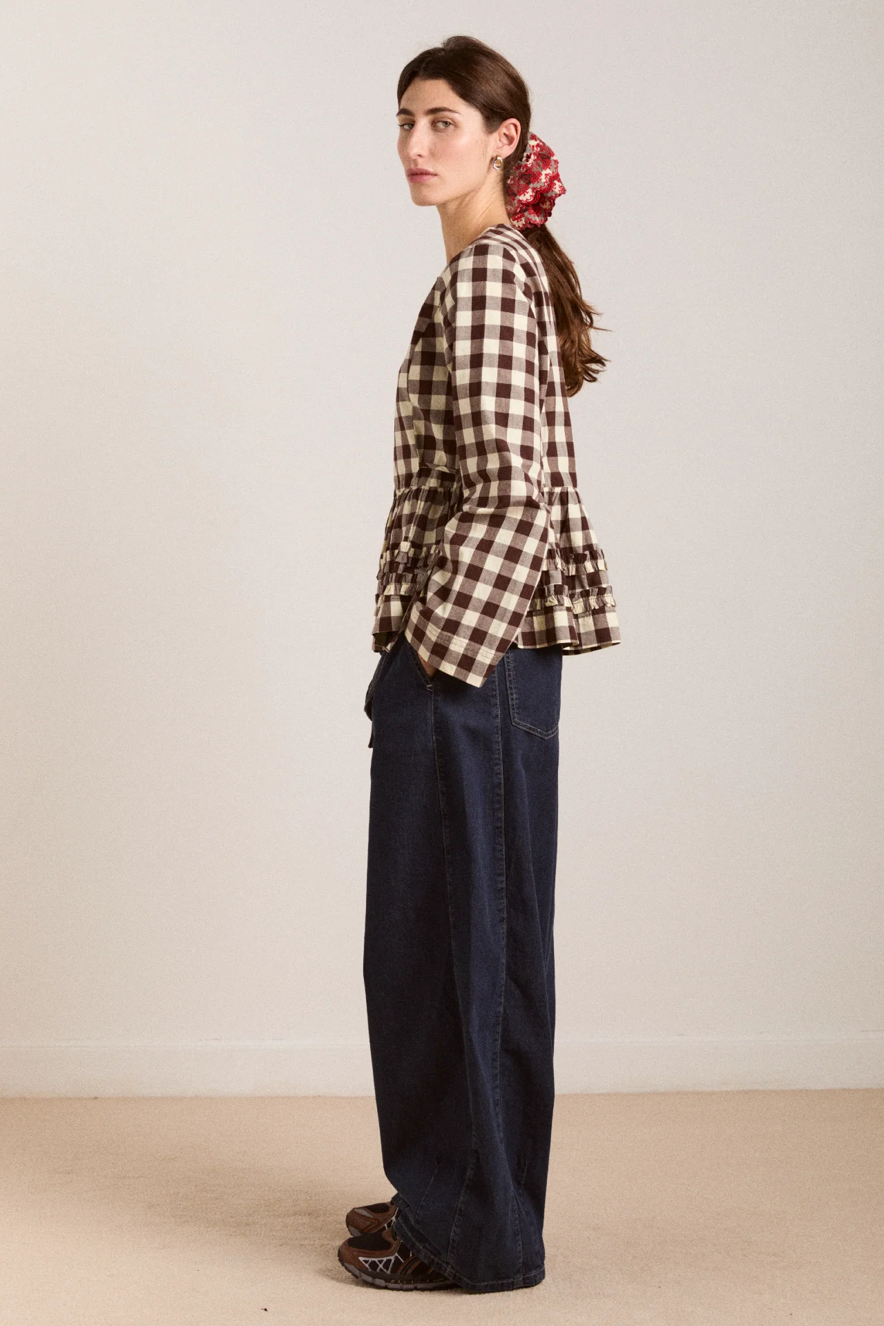 Madison Blouse - Butter Gingham - Image 5