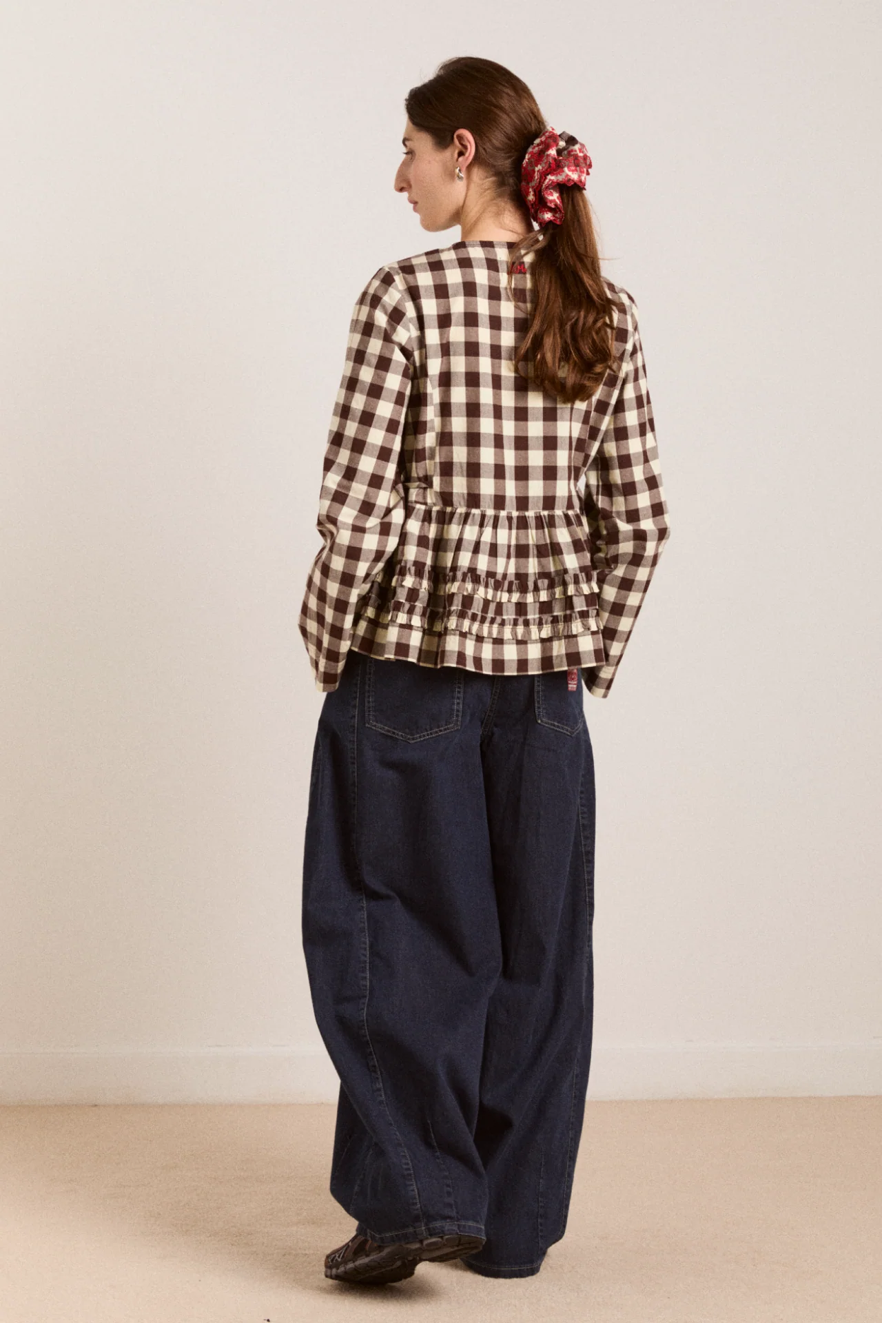 Madison Blouse - Butter Gingham - Image 8