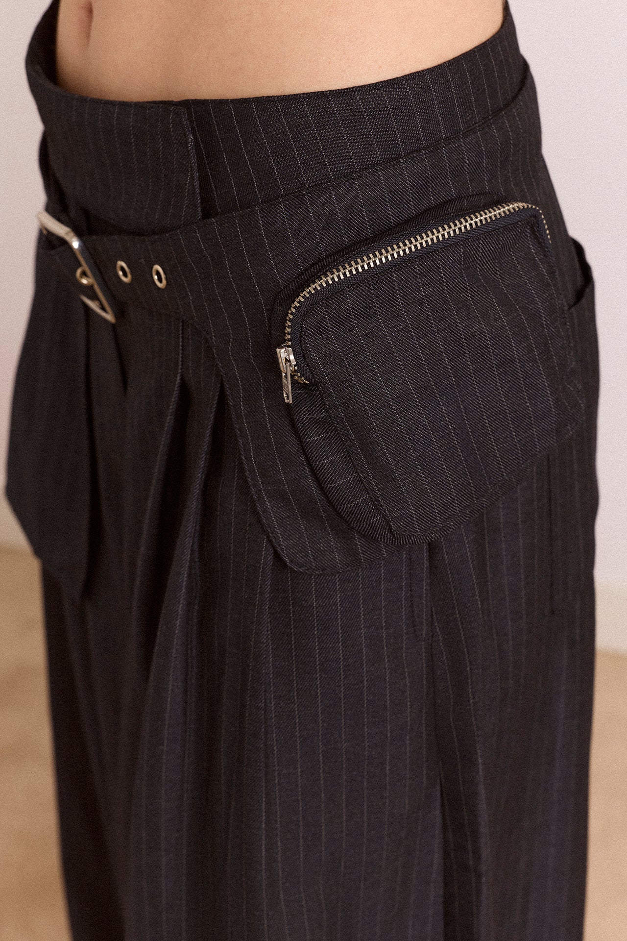 Mavi Tailored Balloon - Navy Pinstripe - Image 13