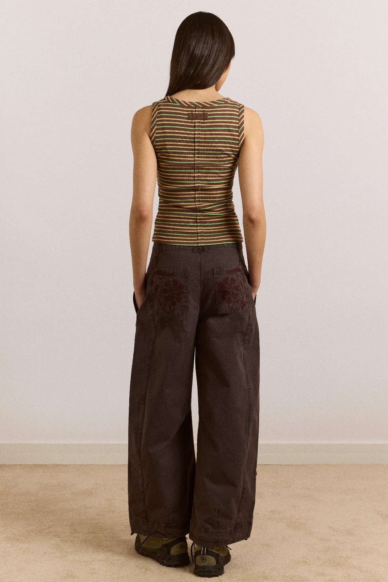 Mika Twill Trouser - Charcoal - Image 4