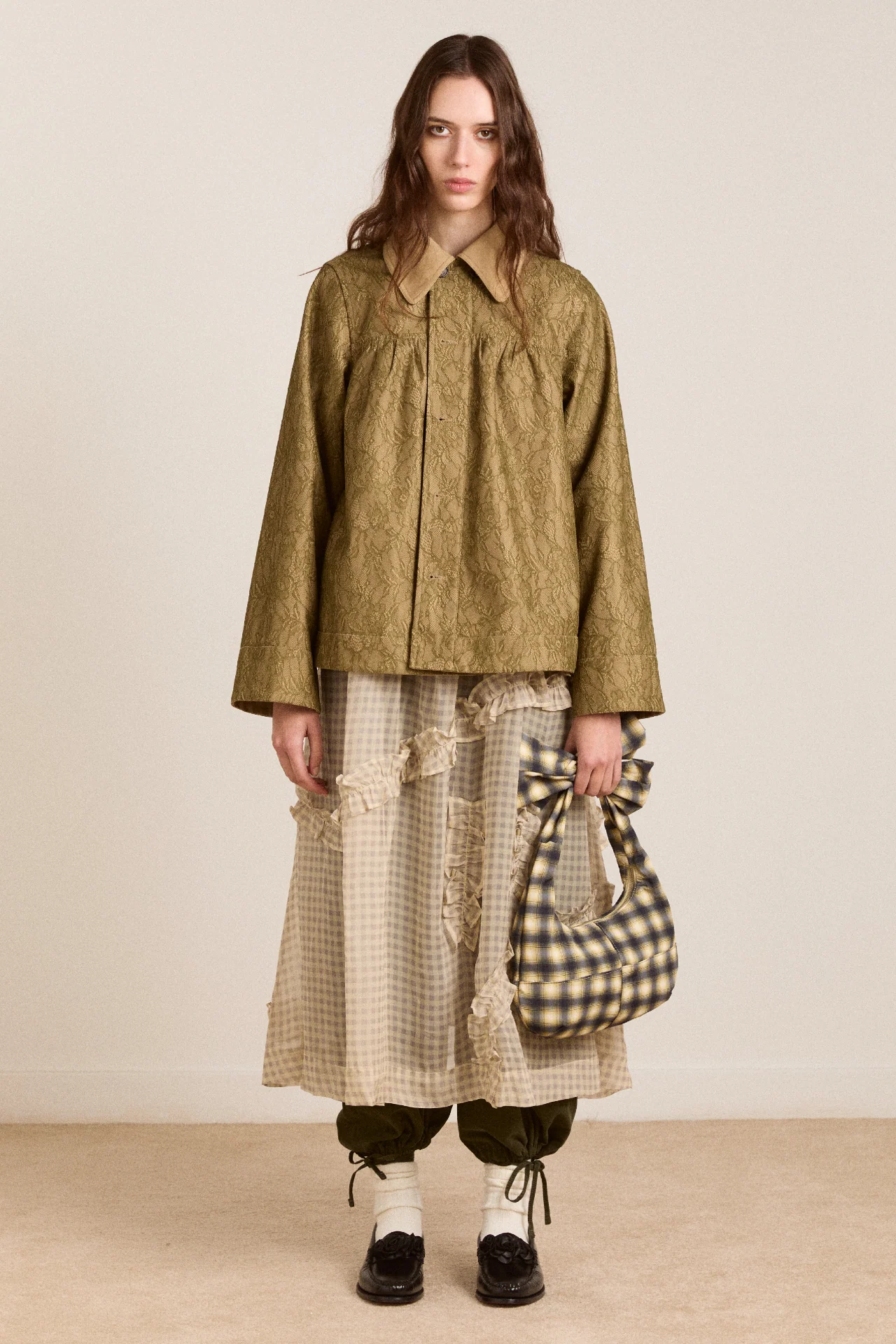 Mini Mercedes Reversible Coat - Lace - Image 3