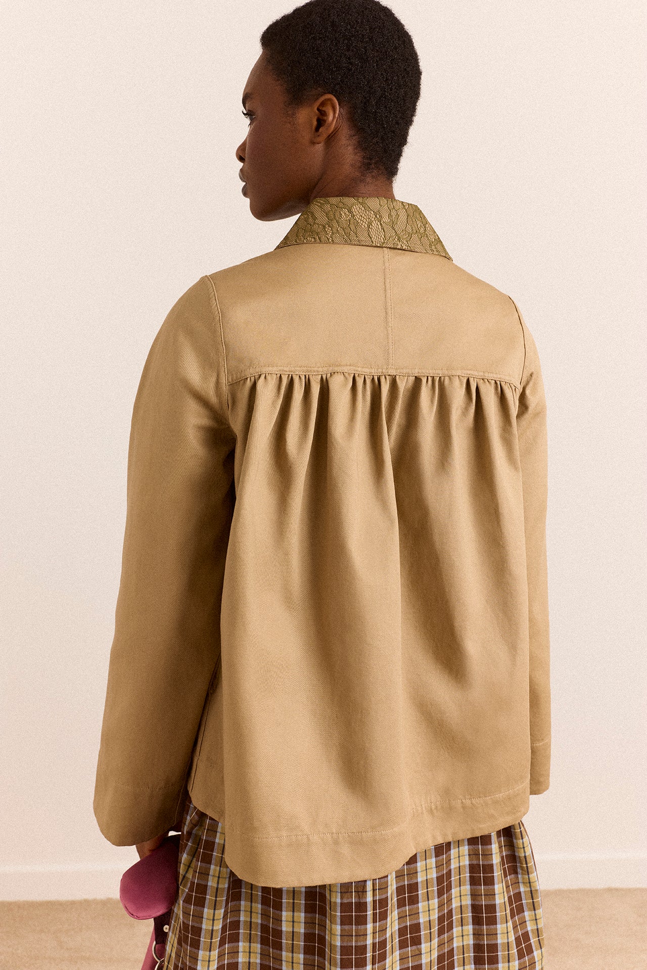 Mini Mercedes Reversible Coat - Lace - Image 6