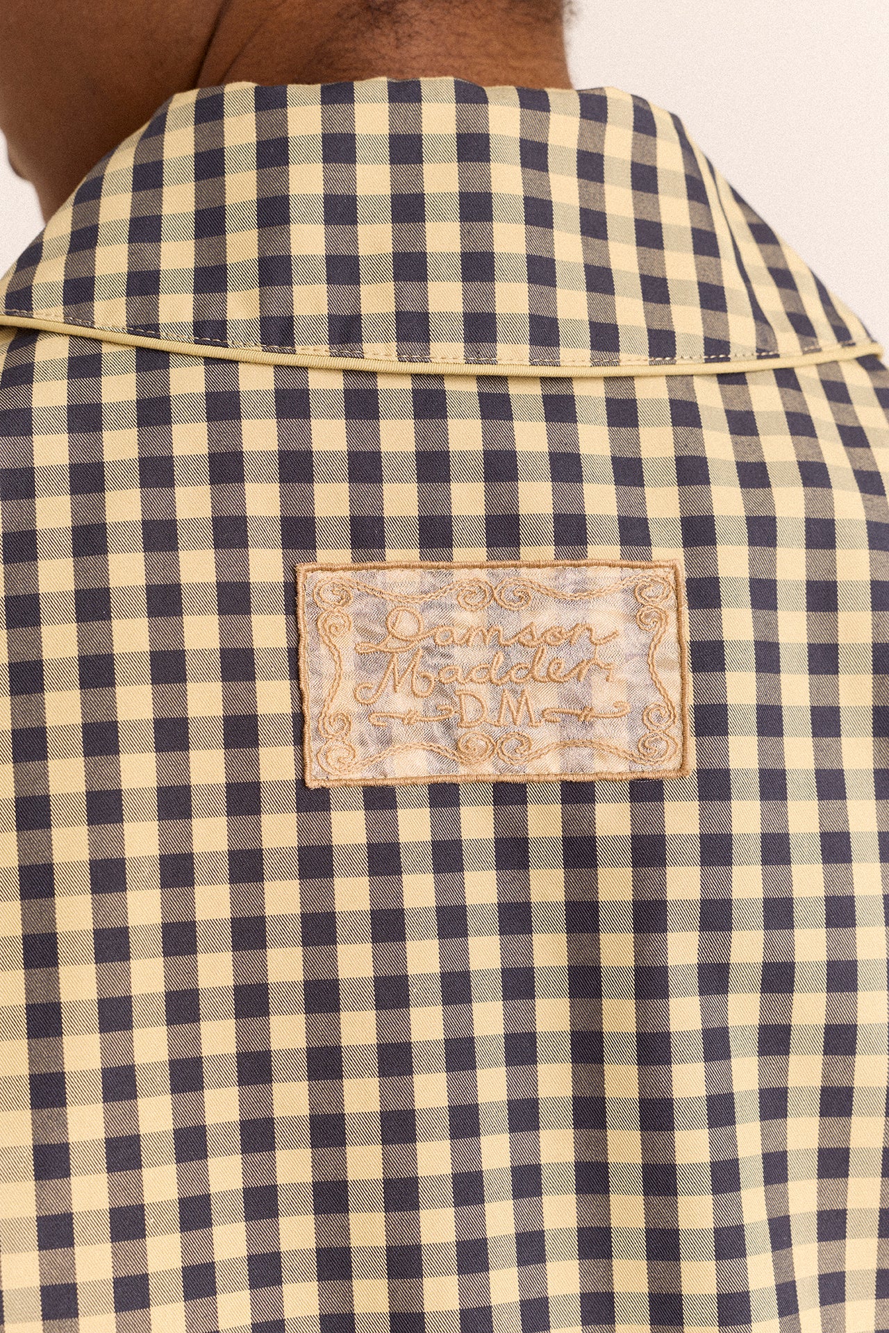Myrtle Trench Coat - Navy Gingham - Image 10