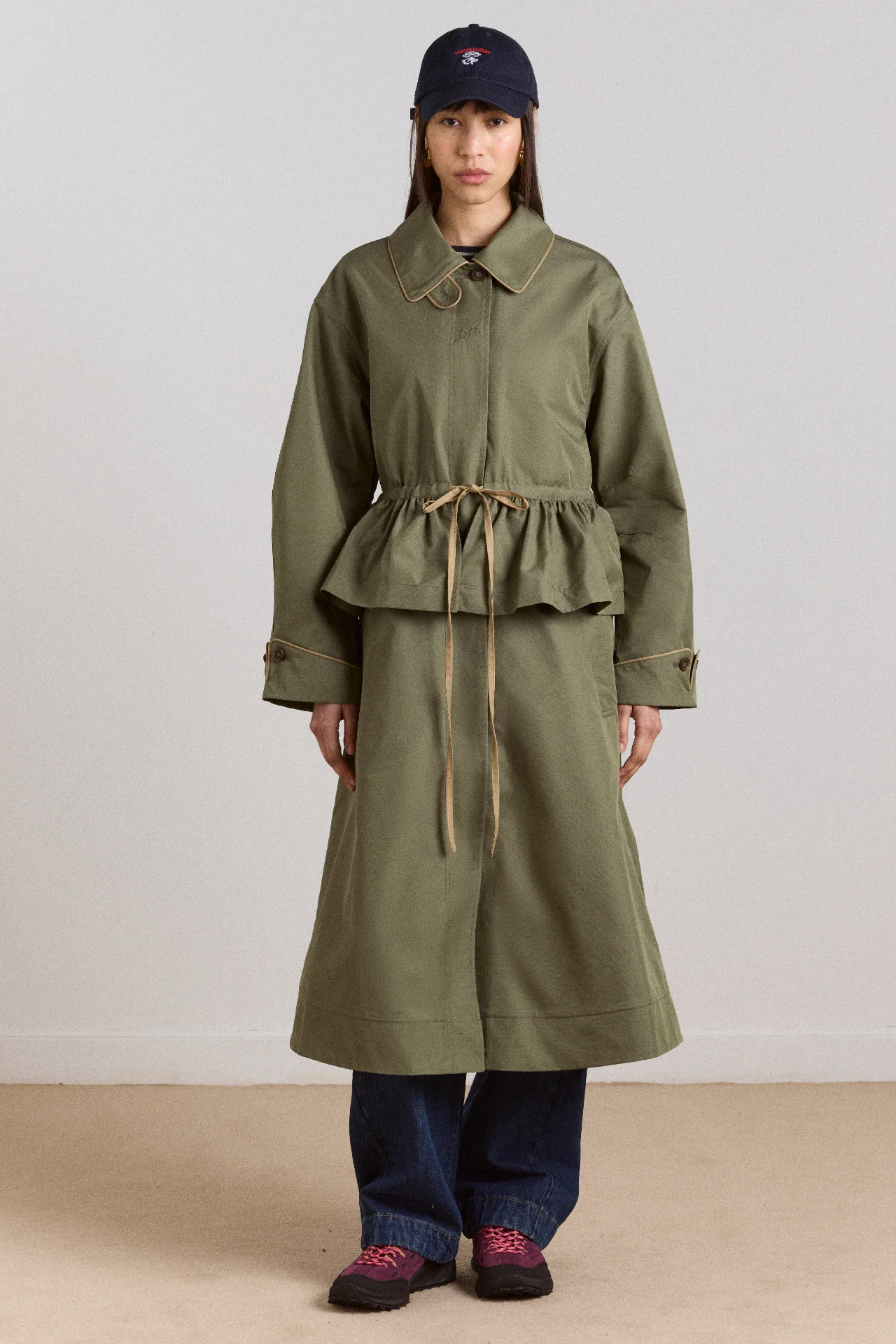 Multi-Wear Myrtle Trench In Khaki - Image 9