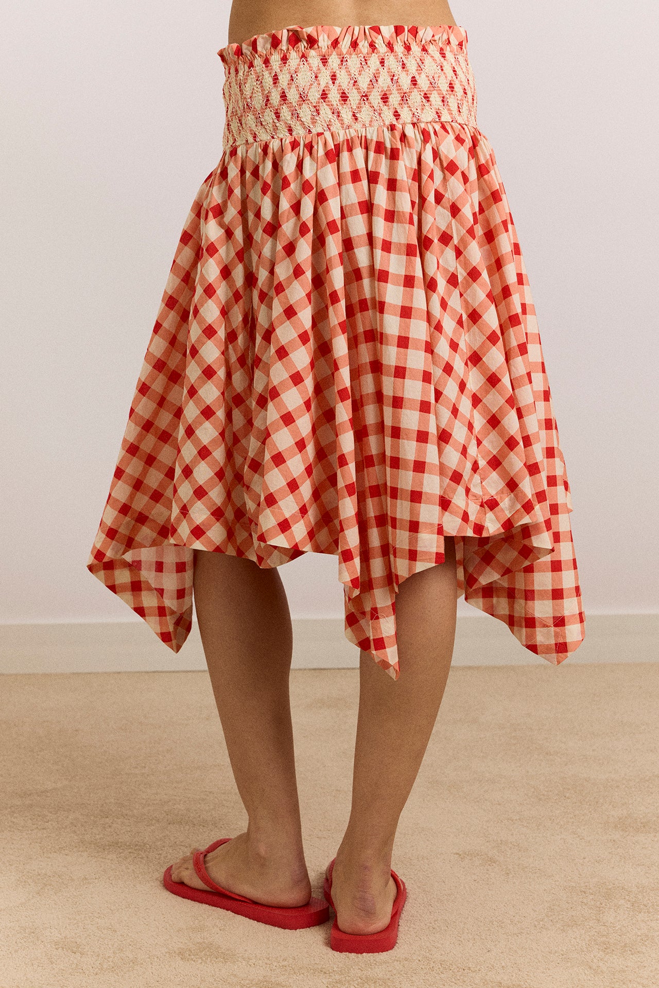 Lilo Hanky Hem Multiwear Skirt/Dress- Red Gingham - Image 13