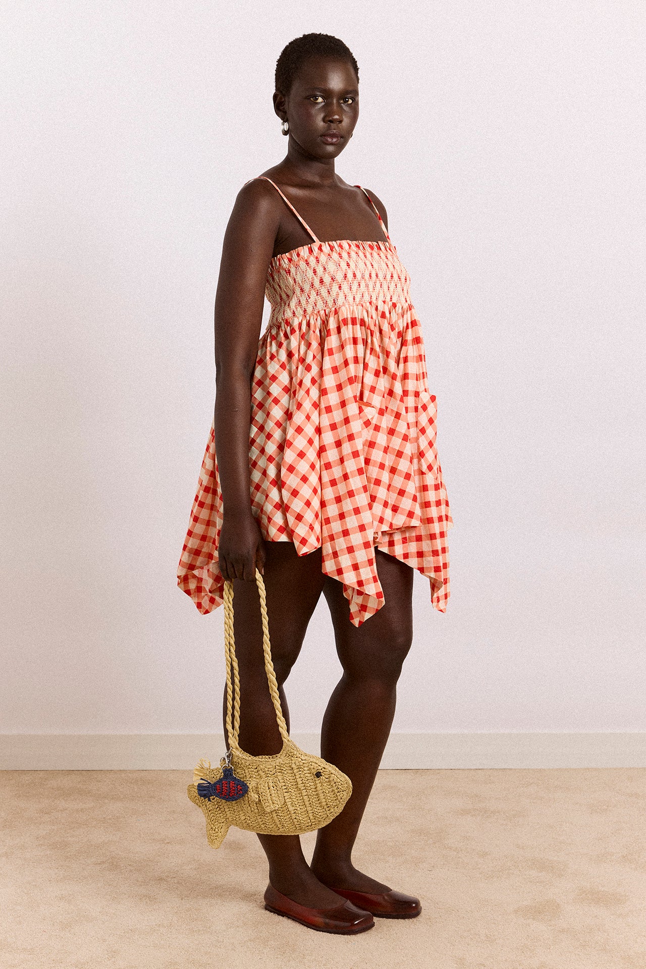 Lilo Hanky Hem Multiwear Skirt/Dress- Red Gingham - Image 3