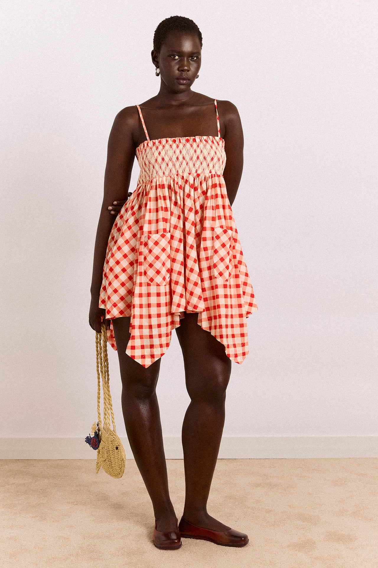 Lilo Hanky Hem Multiwear Skirt/Dress- Red Gingham - Image 4