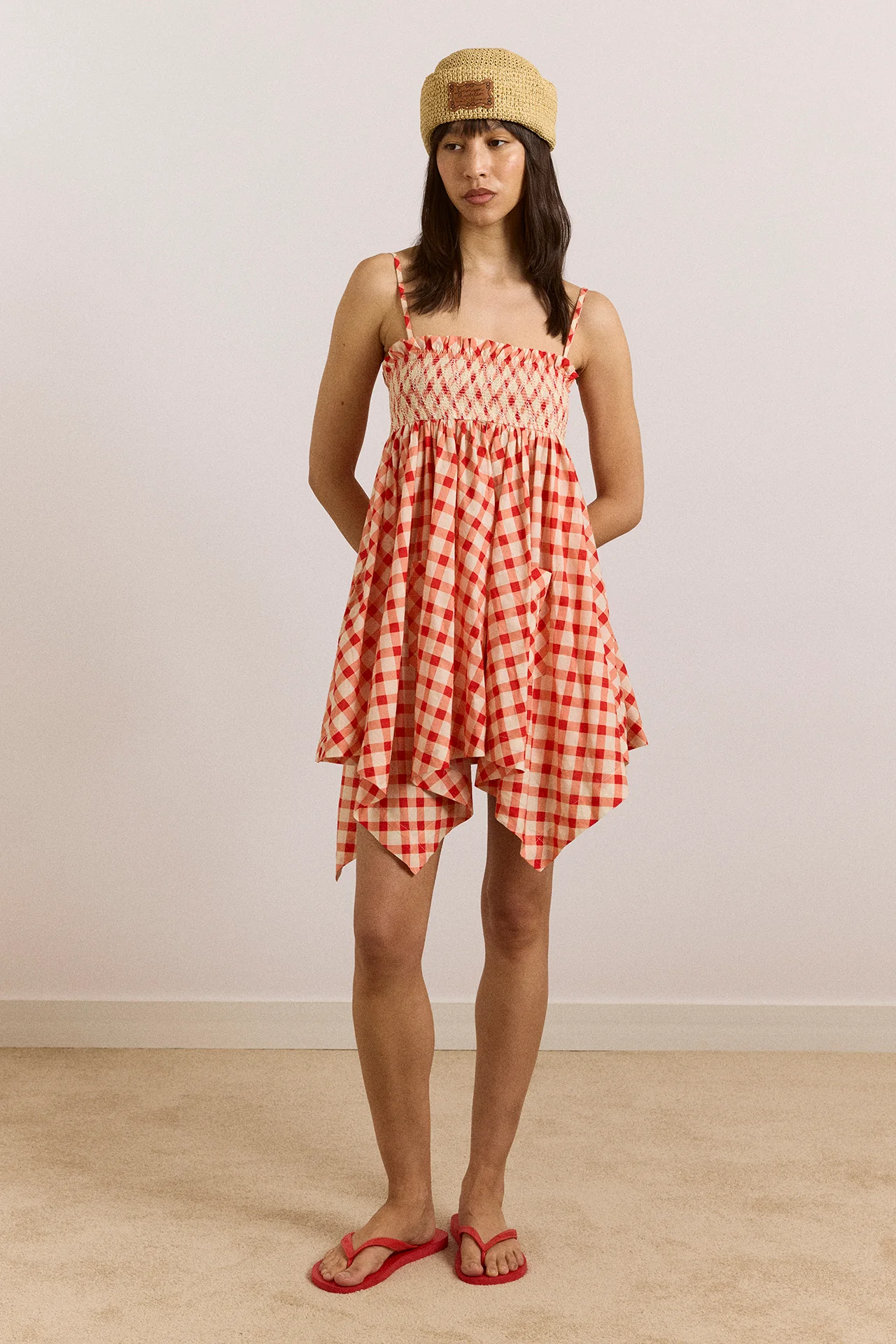 Lilo Hanky Hem Multiwear Skirt/Dress- Red Gingham - Image 5