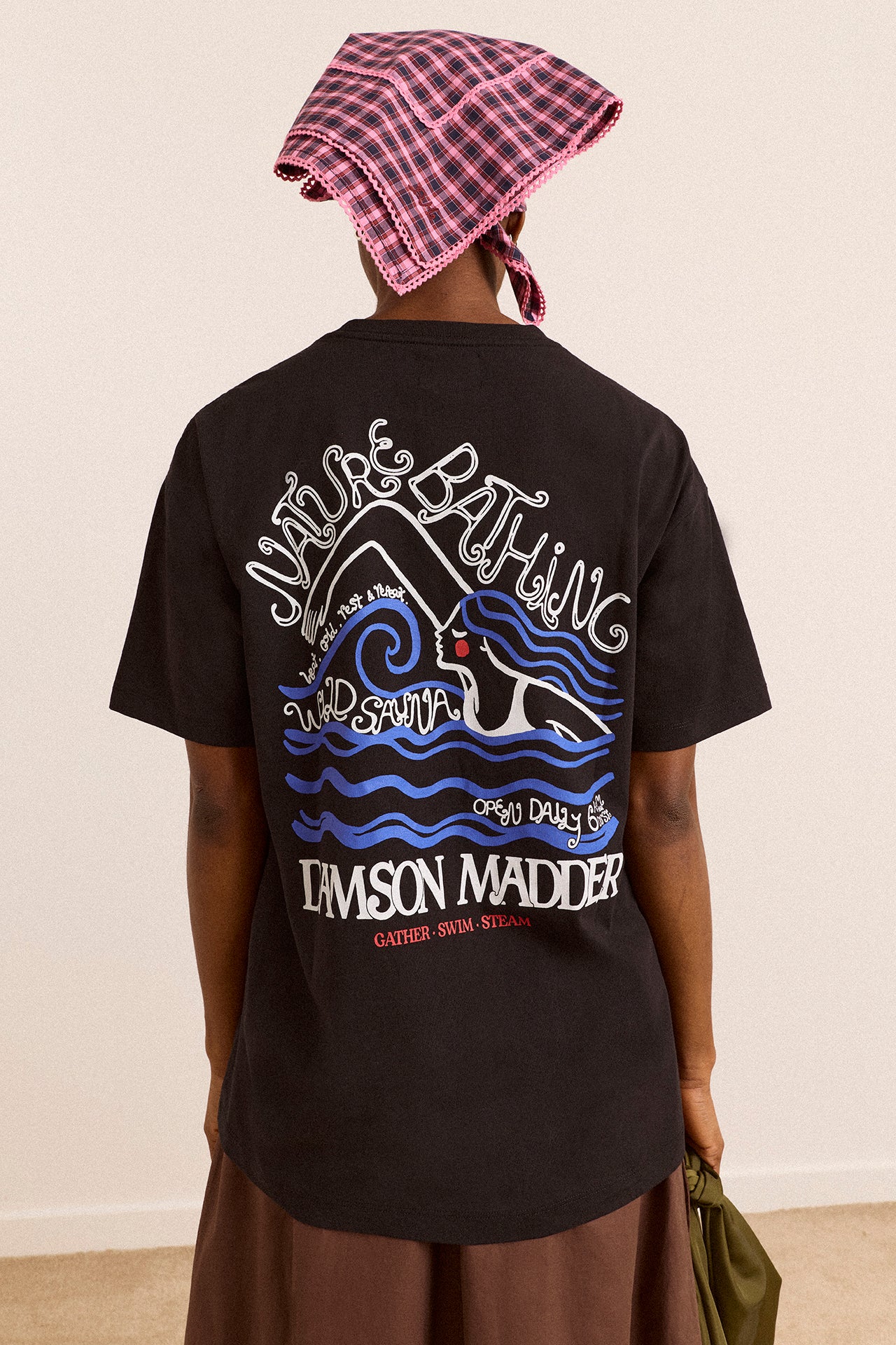Nature Bathing Graphic Tee - Black - Image 2
