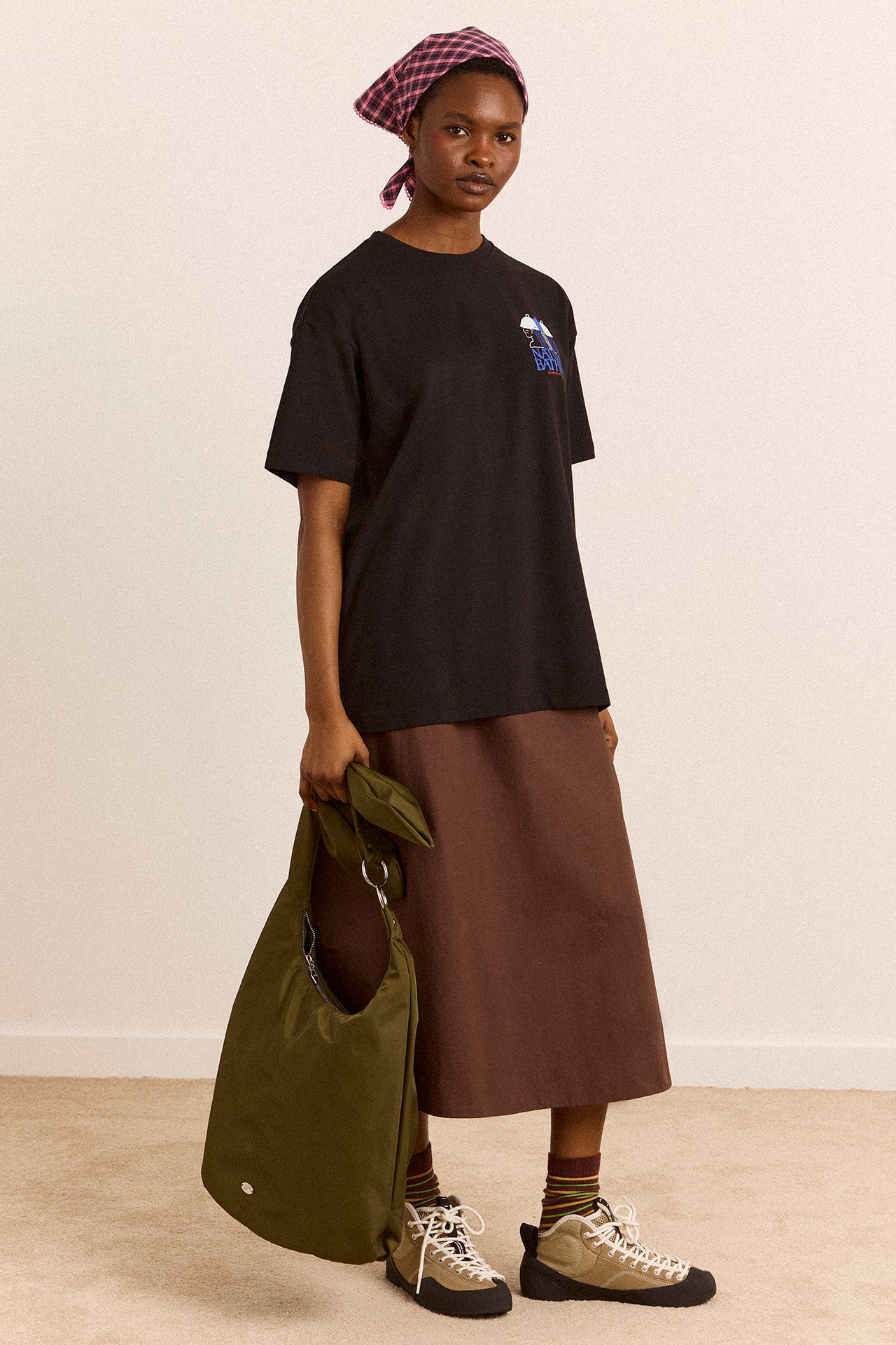 Nature Bathing Graphic Tee - Black - Image 4