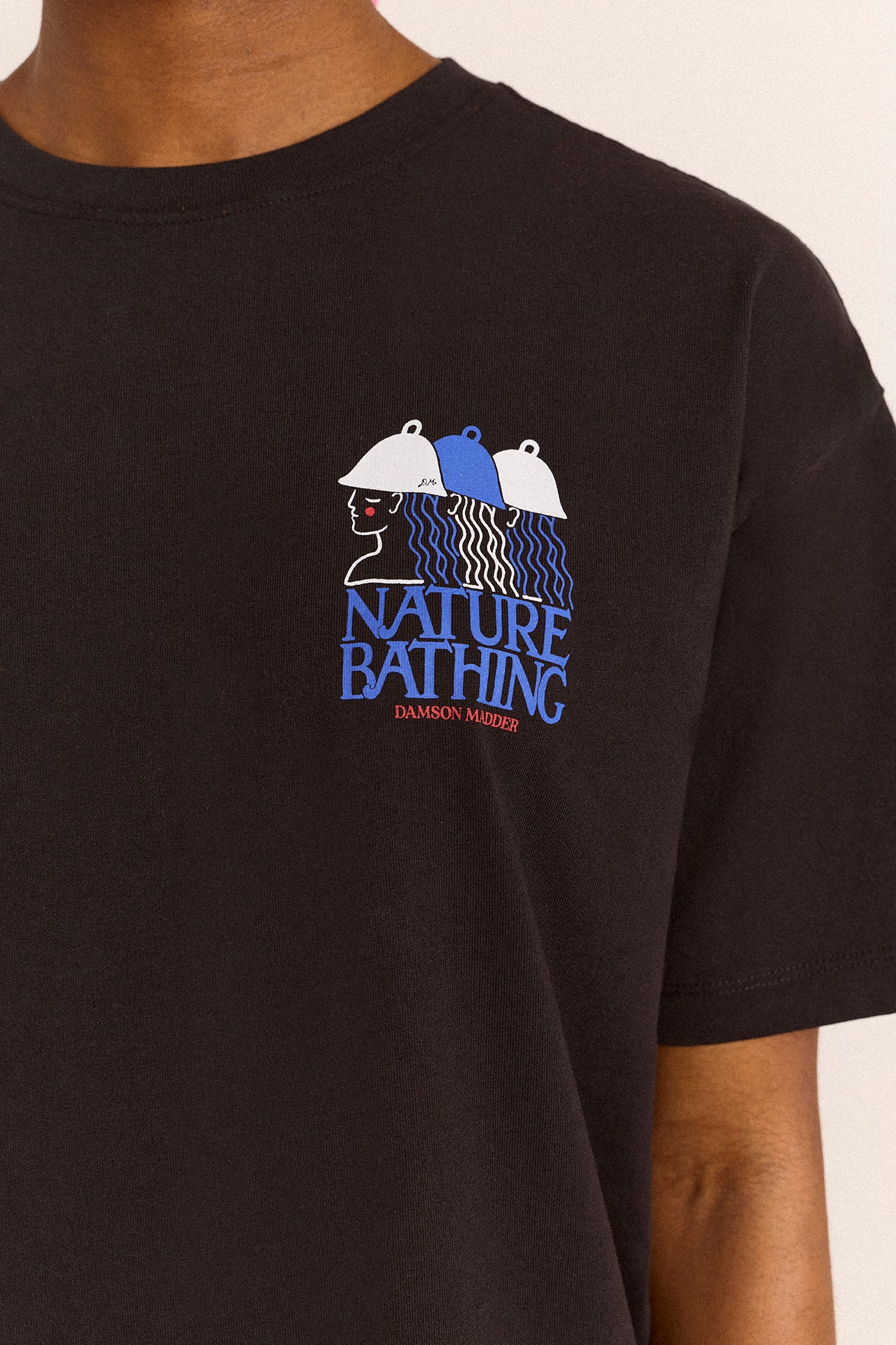 Nature Bathing Graphic Tee - Black - Image 6