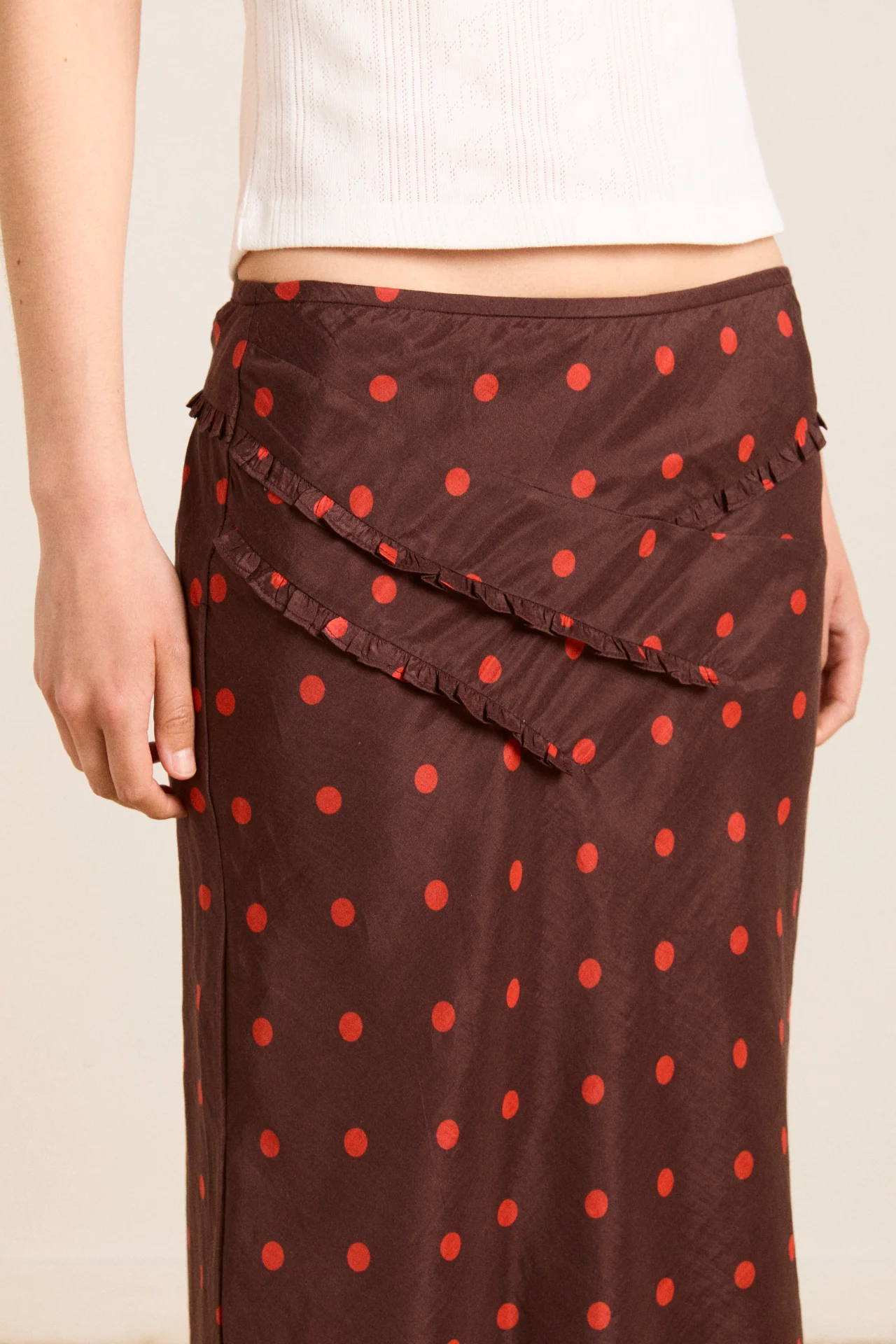 Octavia Skirt - Burgundy Spot - Image 5