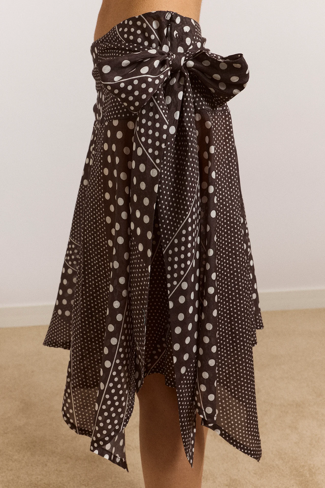 Parker Hanky Hem Skirt - Washed Black Spot - Image 7
