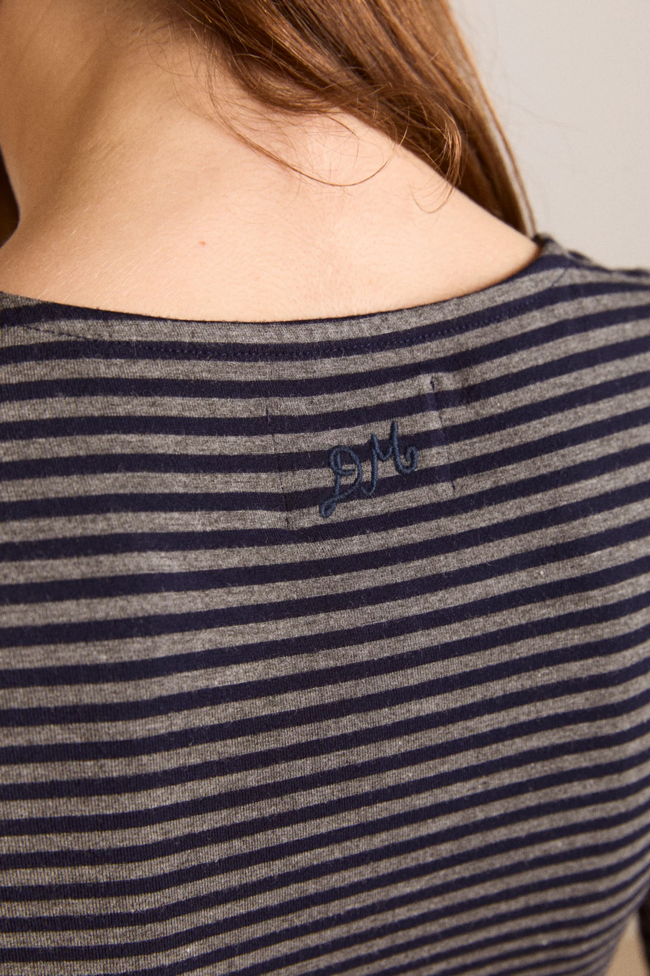 Peggy Smocked Cardi - Blue Stripe - Image 9