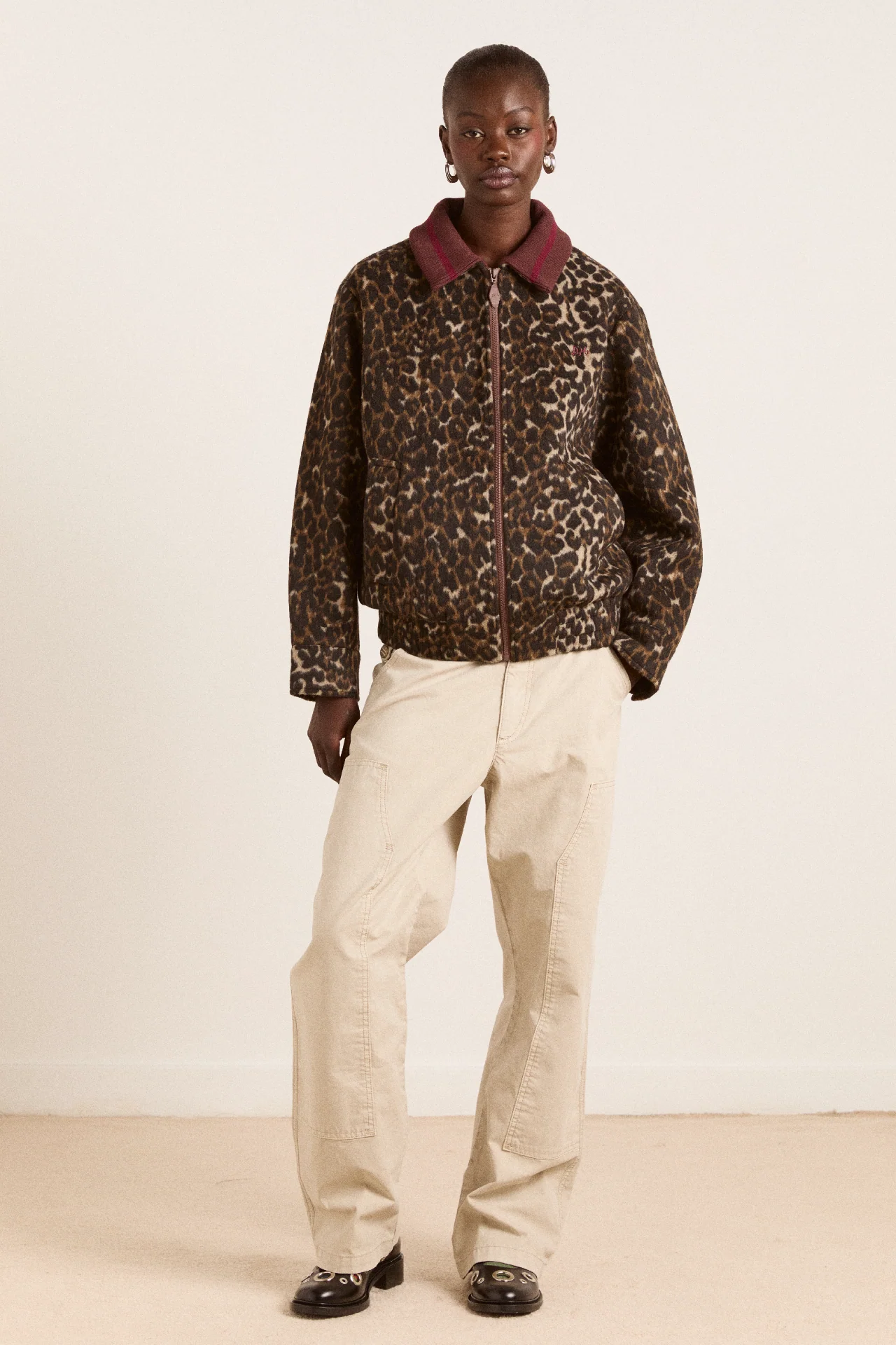 Pixie Bomber Jacket - Leopard - Image 2