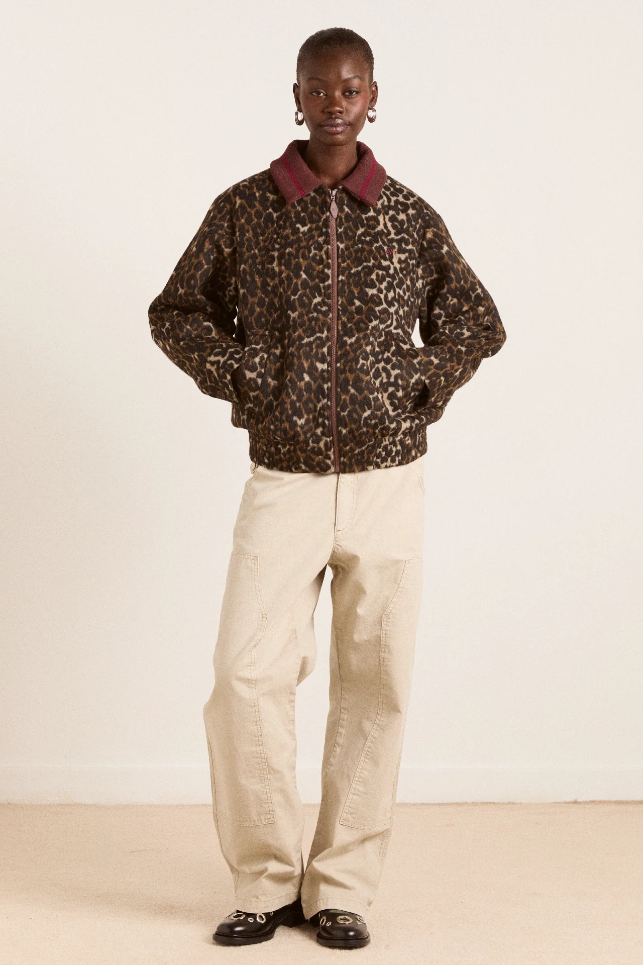 Pixie Bomber Jacket - Leopard - Image 3