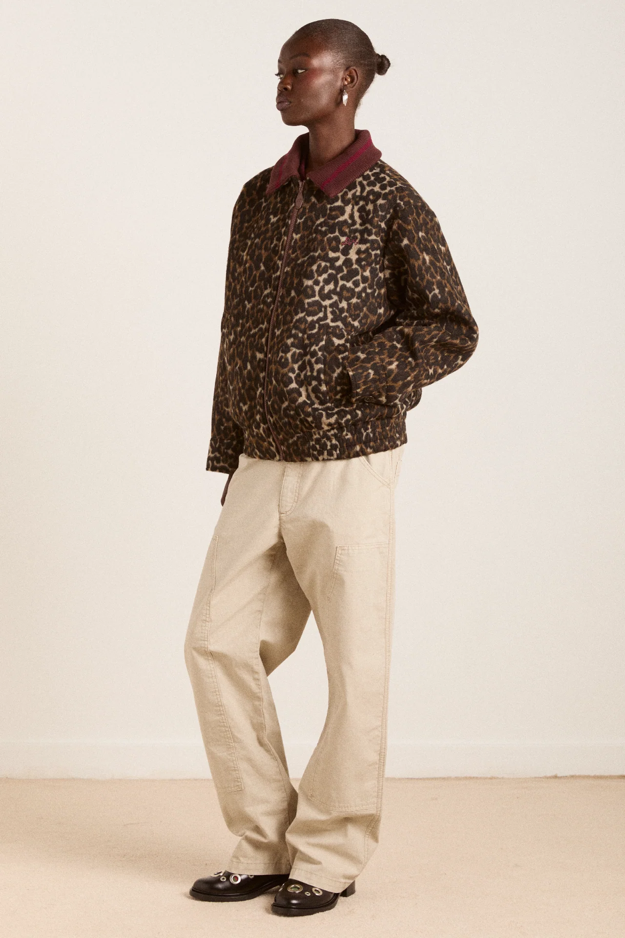 Pixie Bomber Jacket - Leopard - Image 4