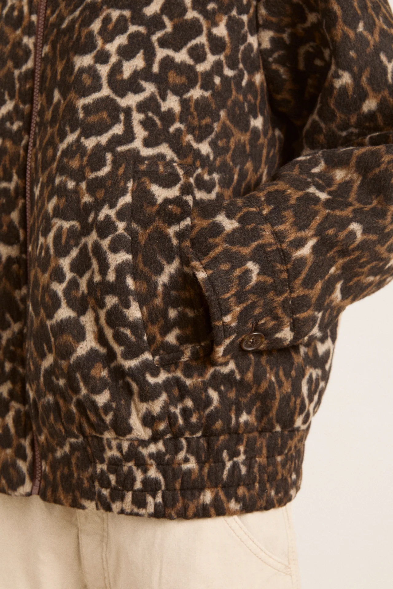 Pixie Bomber Jacket - Leopard - Image 7