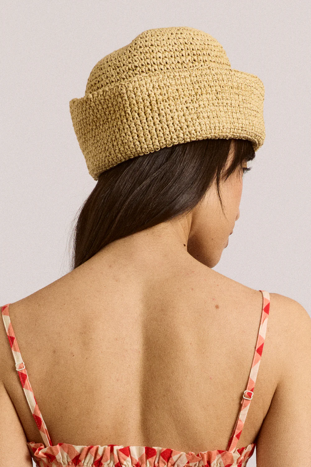 Raffia Sailor Hat - Natural - Image 3