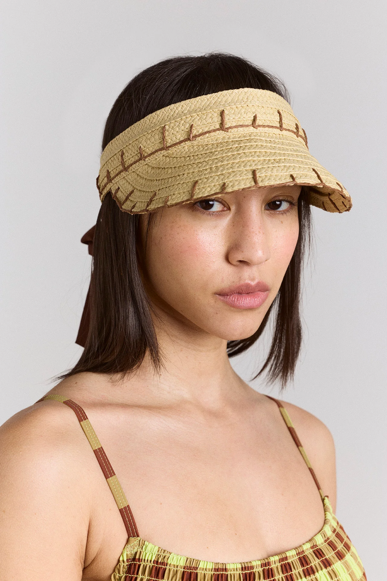 Raffia Visor - Natural - Image 2