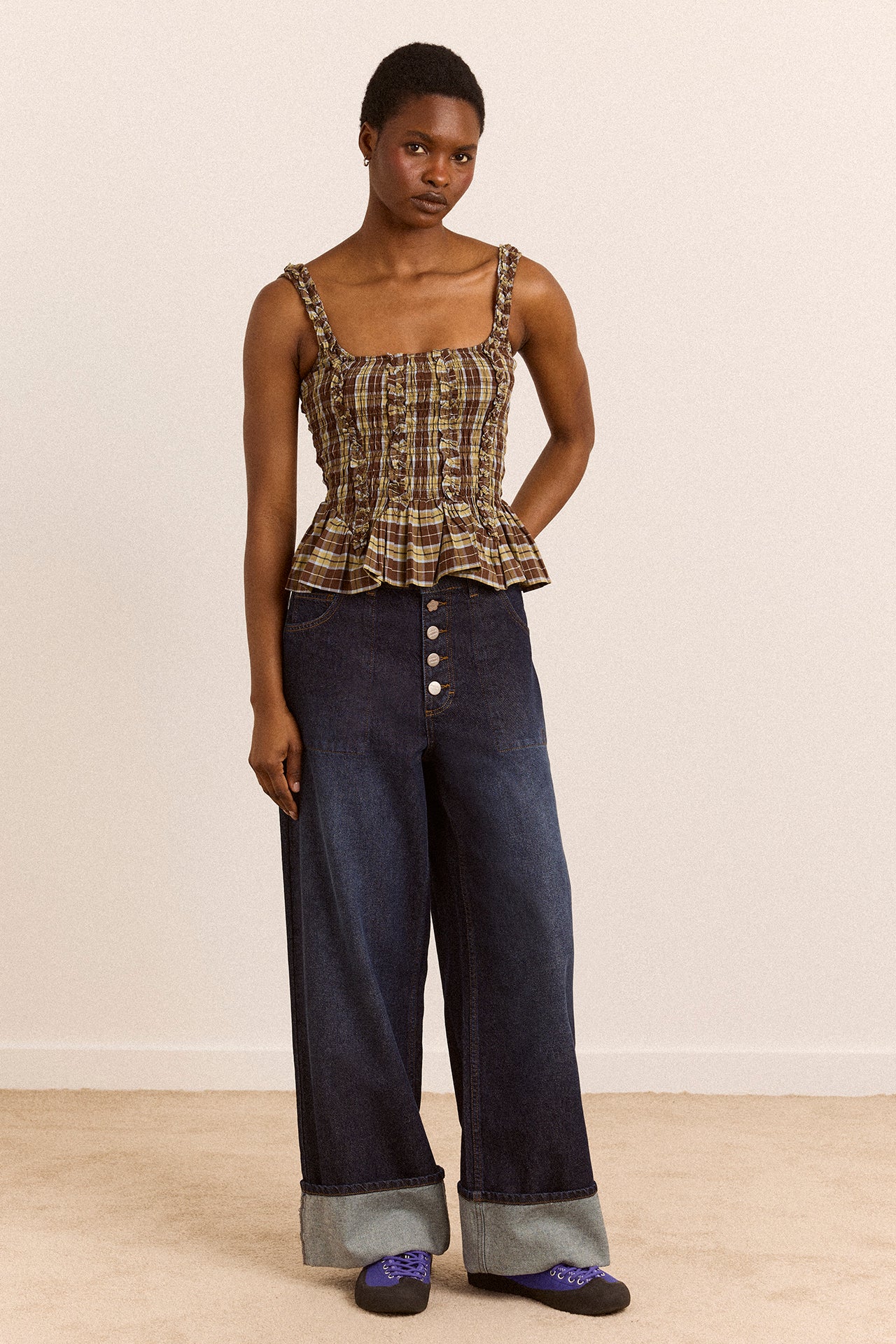 Raphi Cami - Cocoa Check - Image 2