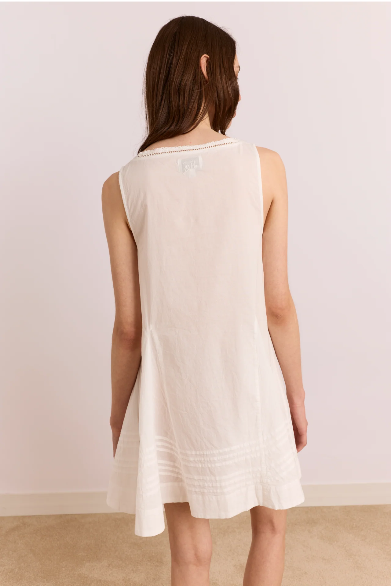 Raven Mini Night Dress - White - Image 6