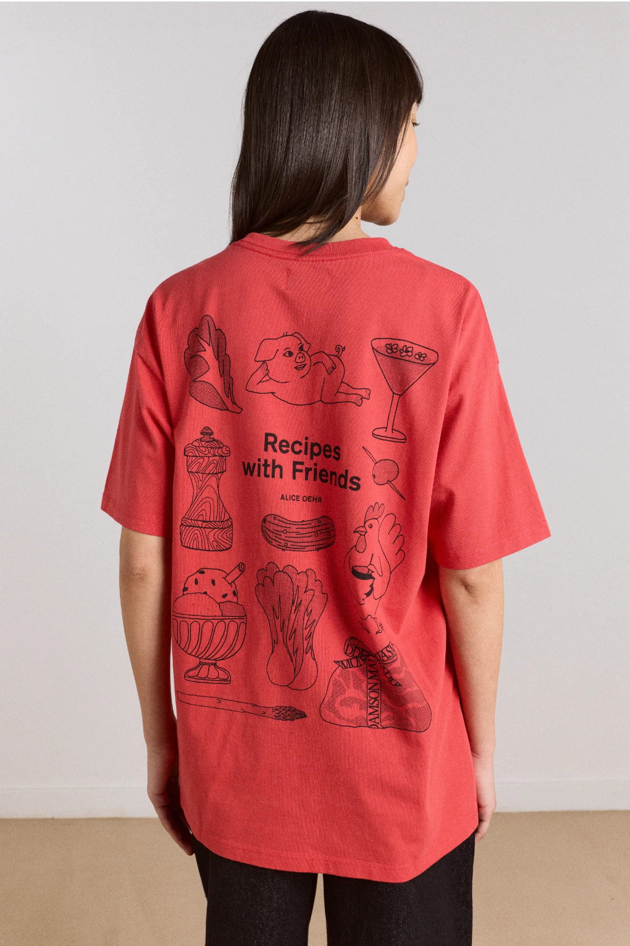 Recipe With Friends Graphic Tee - Red