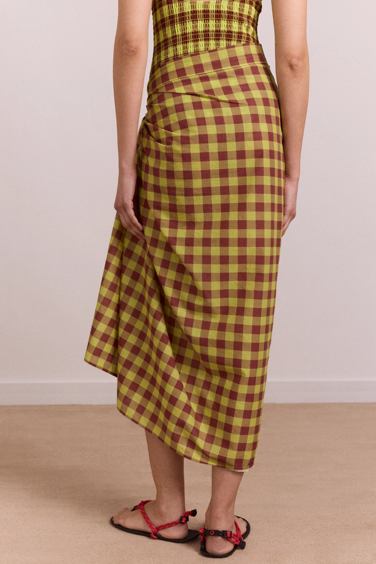 Sarong - Avo Choc Gingham - Image 6