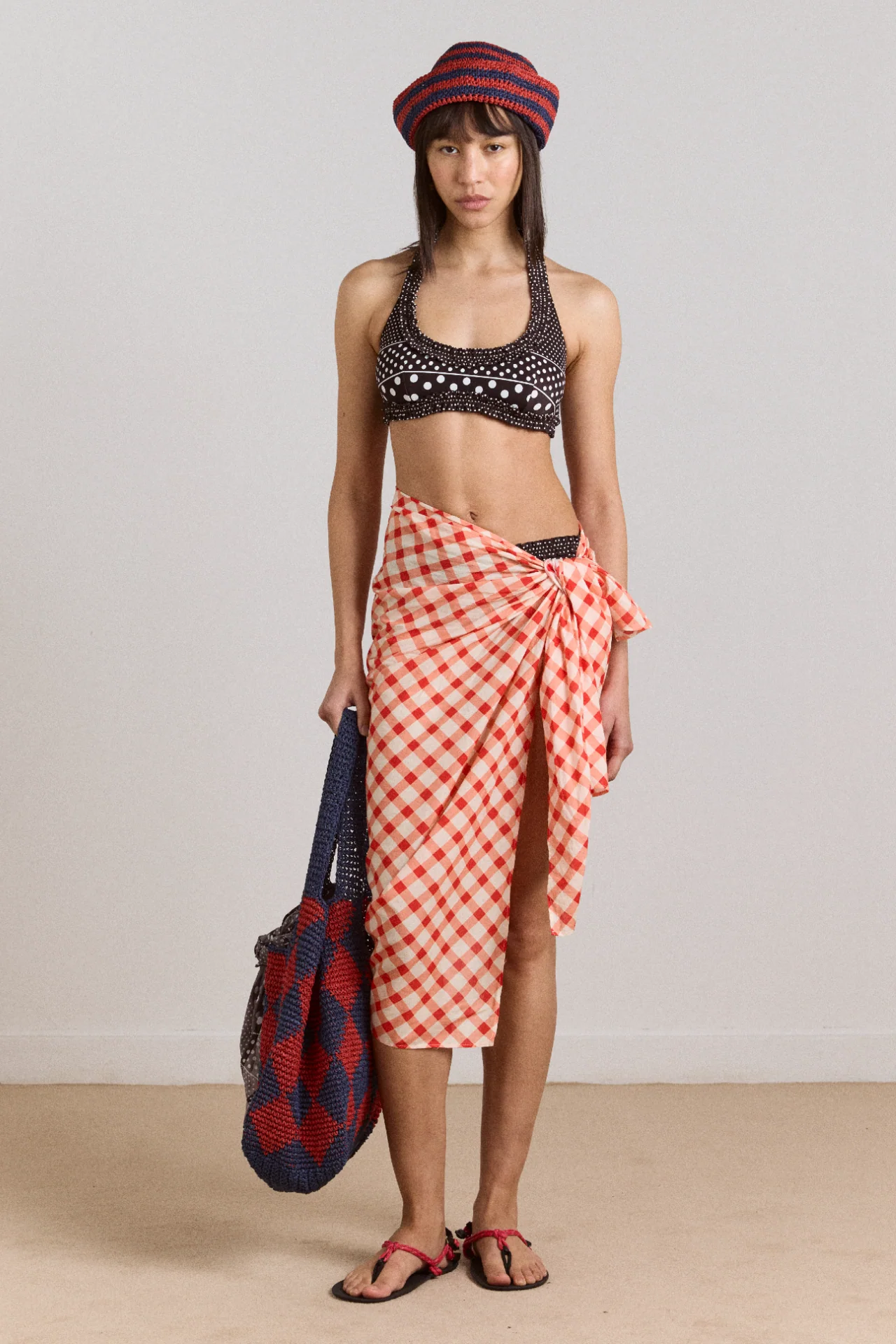 Sarong - Red Gingham - Image 4