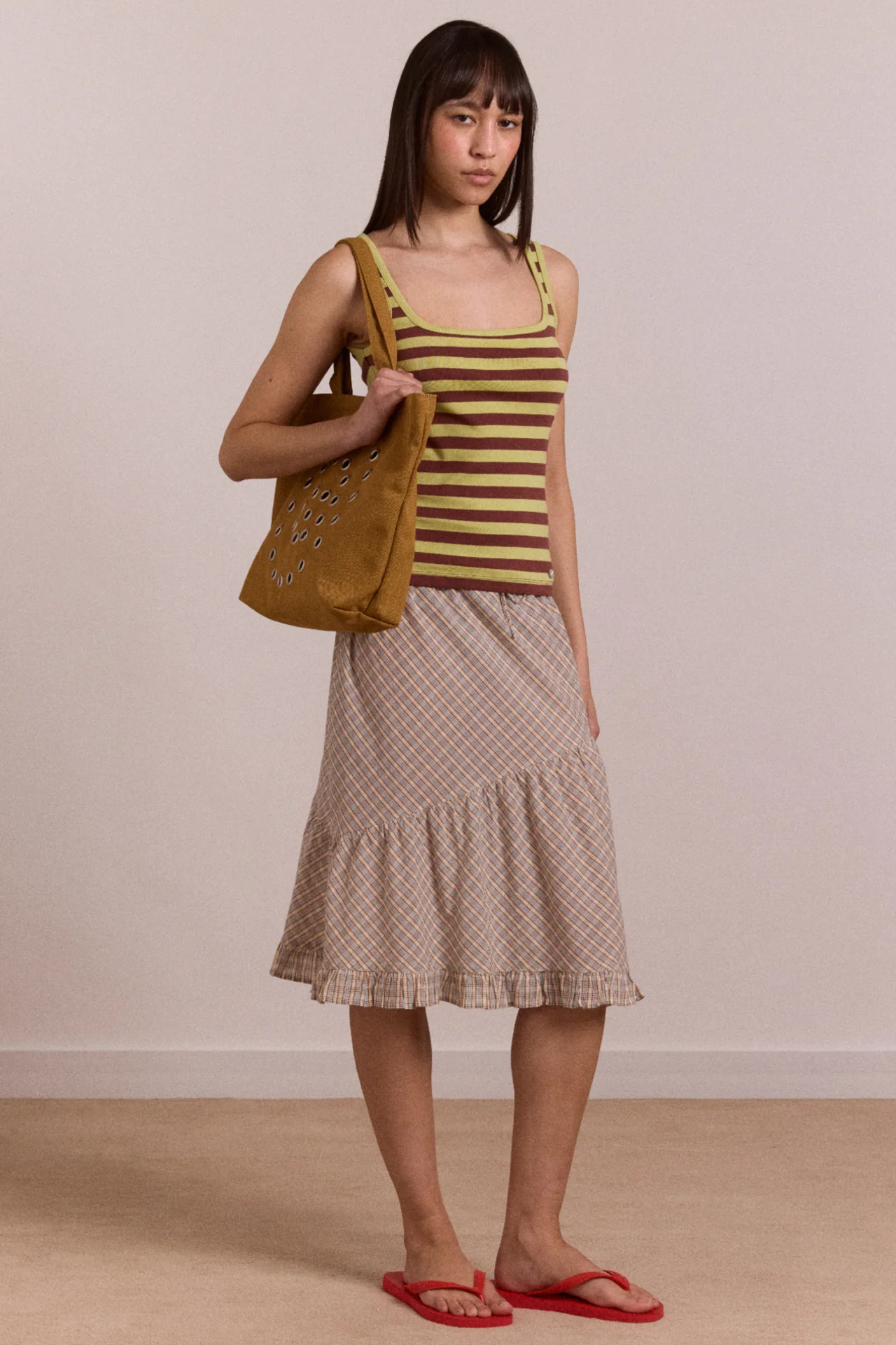Sigourney Skirt - Ginger Check - Image 3