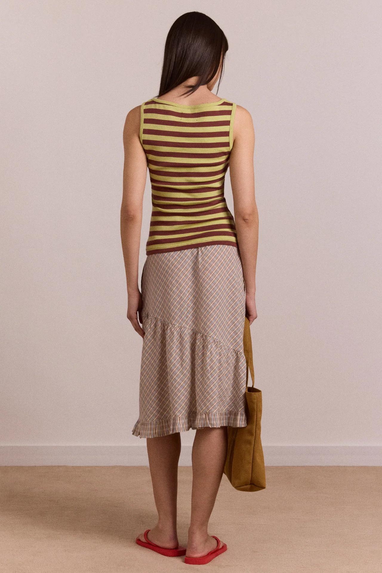 Sigourney Skirt - Ginger Check - Image 4