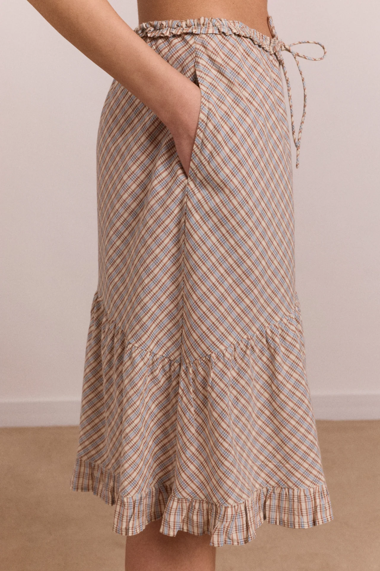 Sigourney Skirt - Ginger Check - Image 7