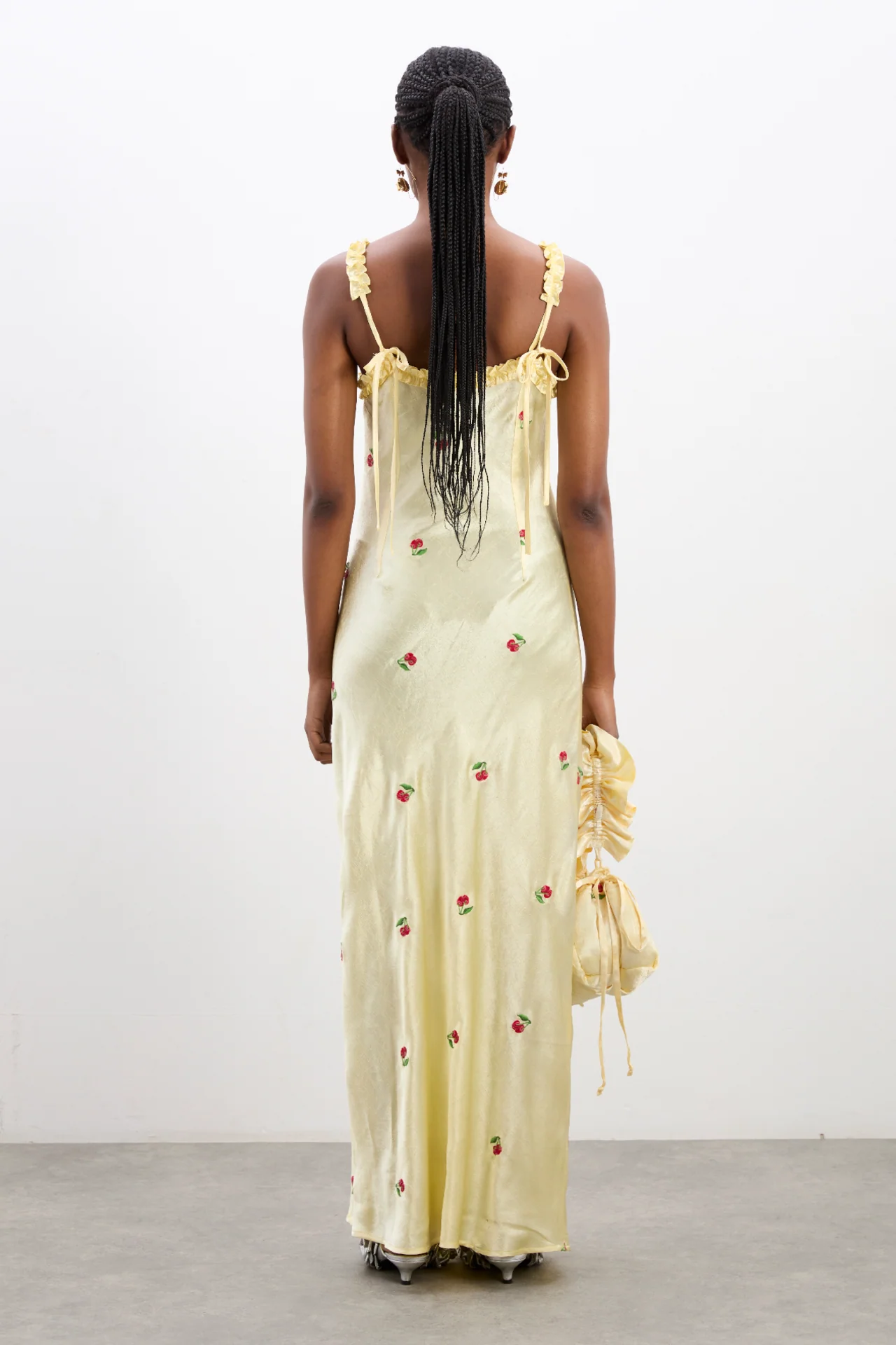 Simone Slip Midi Dress - Butter Yellow - Image 6