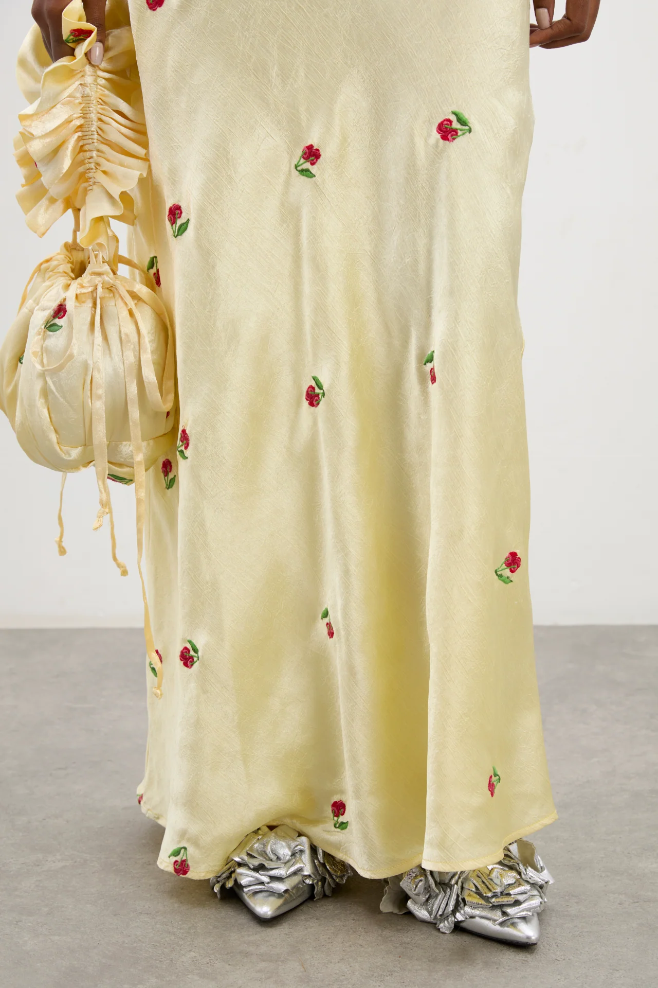 Simone Slip Midi Dress - Butter Yellow - Image 7