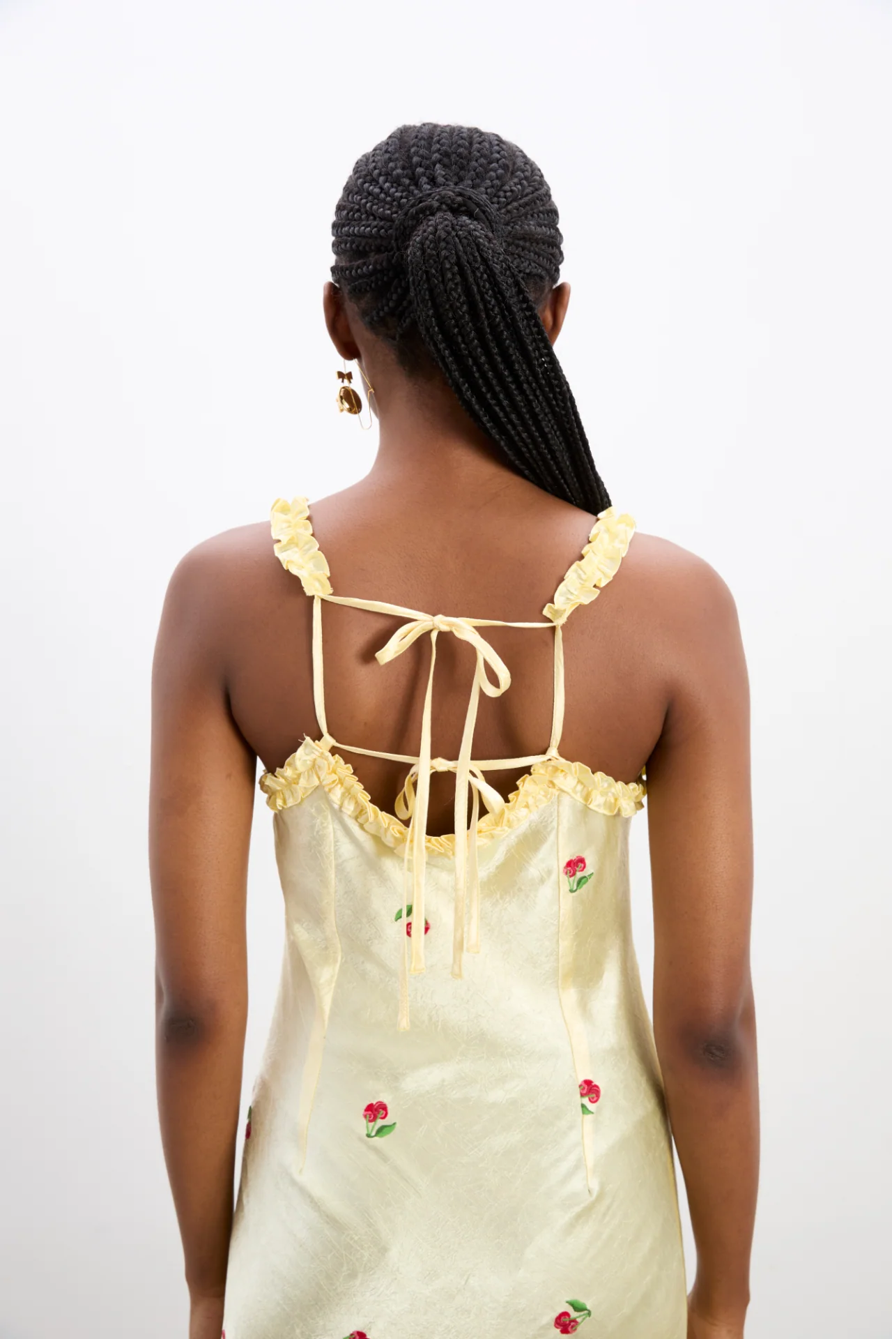 Simone Slip Midi Dress - Butter Yellow - Image 9