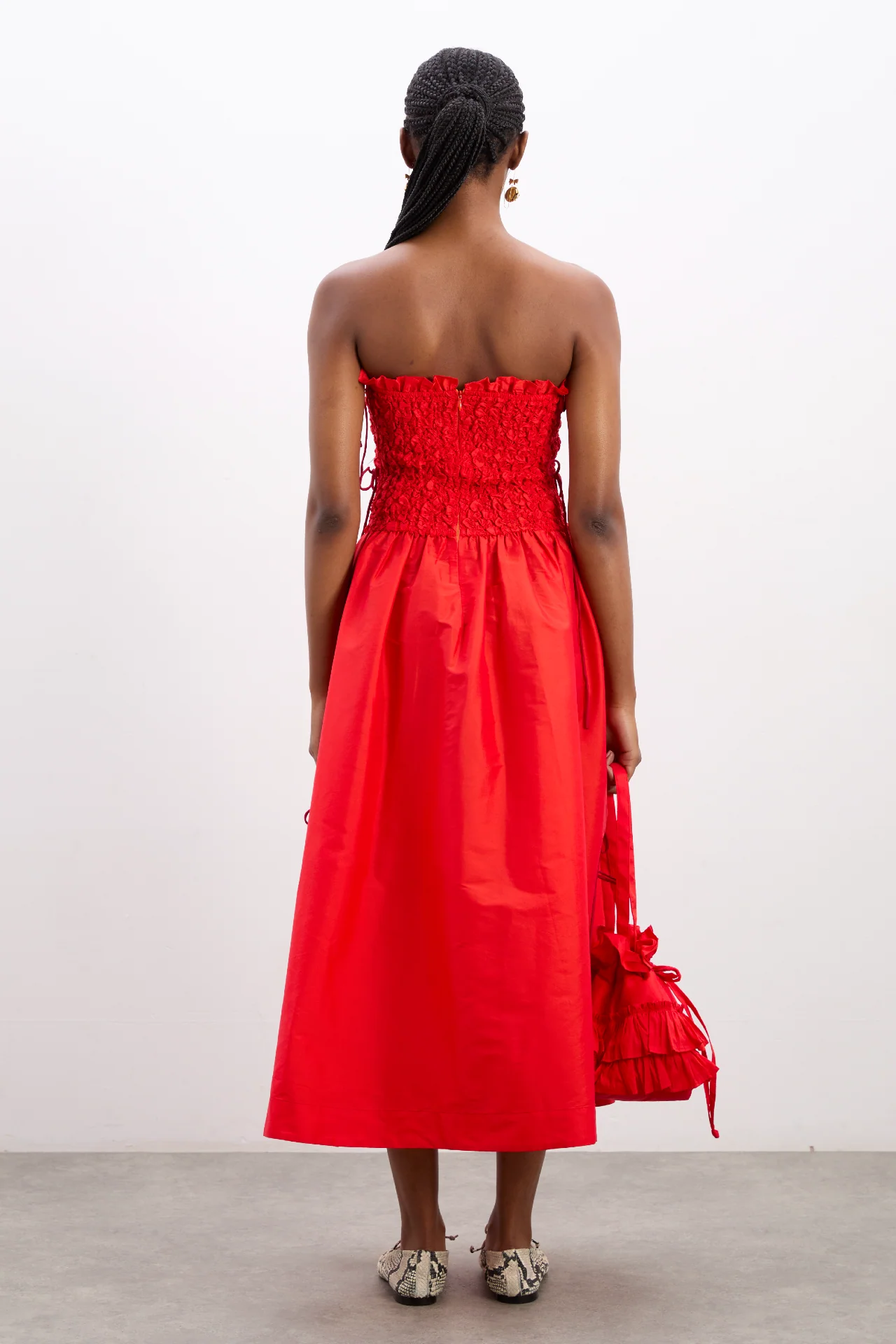 Sita Multiway Midi Dress - Red - Image 11