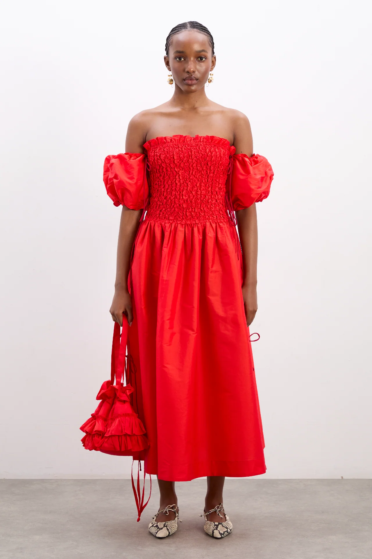Sita Multiway Midi Dress - Red - Image 2