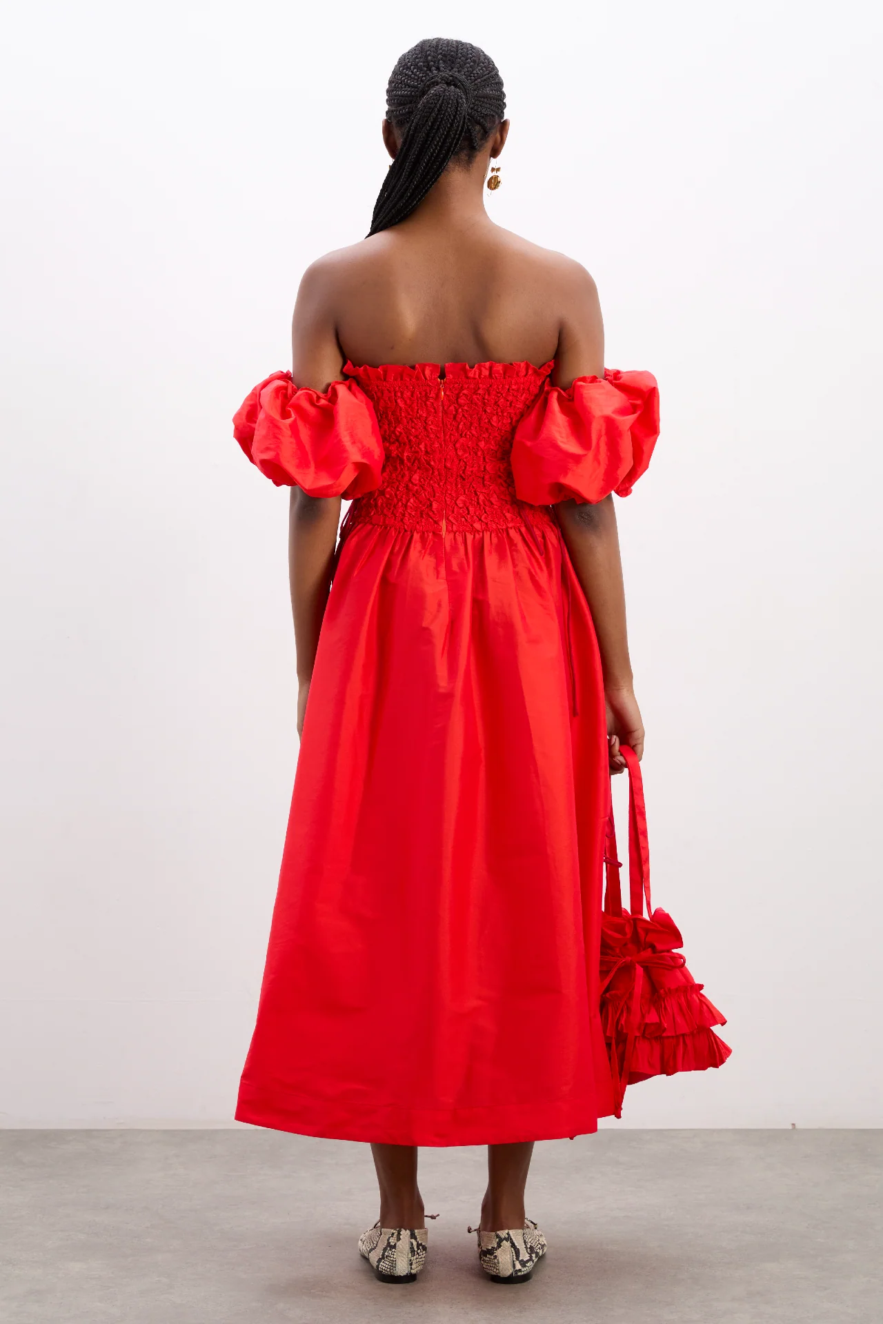 Sita Multiway Midi Dress - Red - Image 7