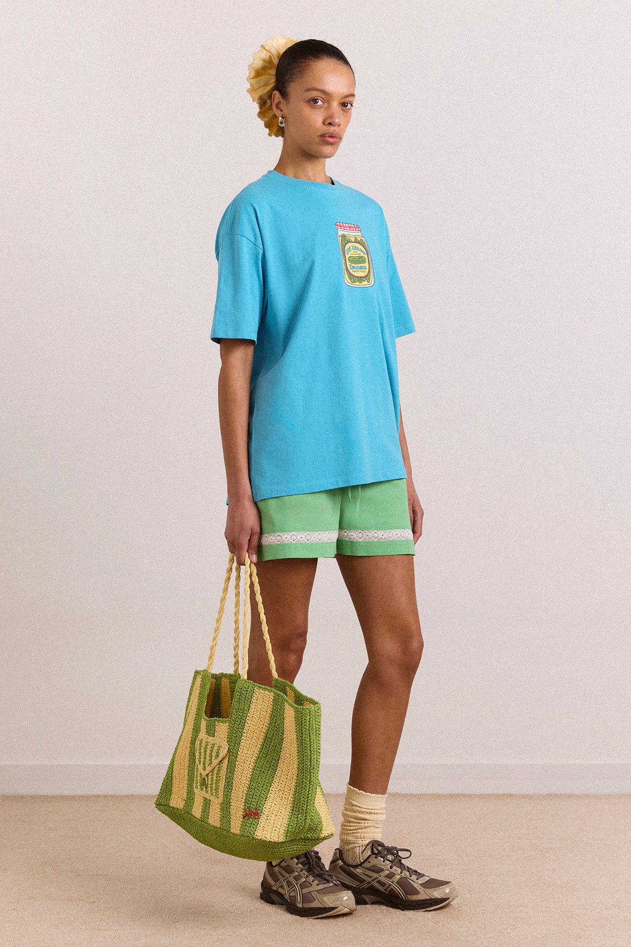 Snack Plate Graphic Tee - Blue - Image 3