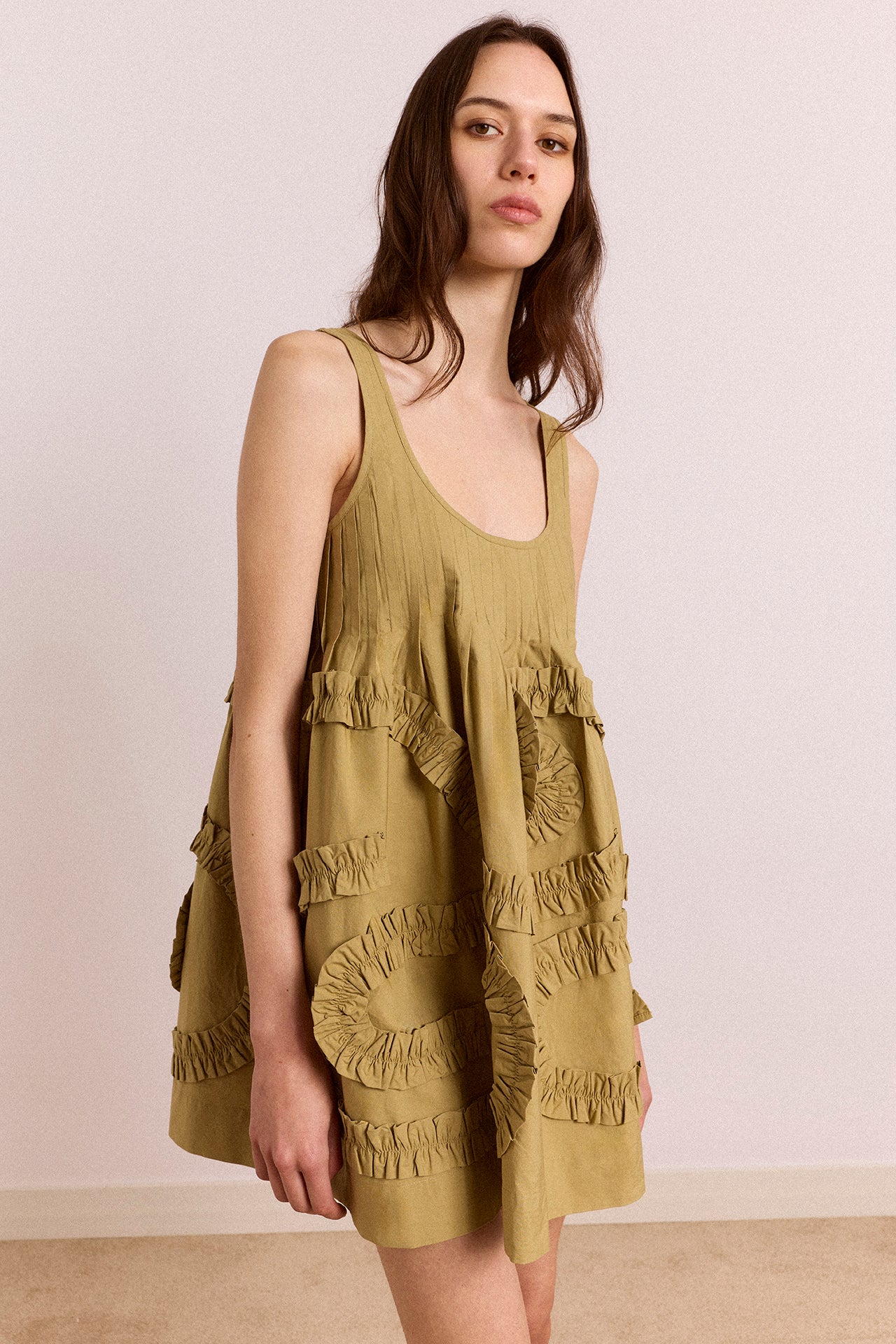 Stella Mini Dress - Green - Image 2