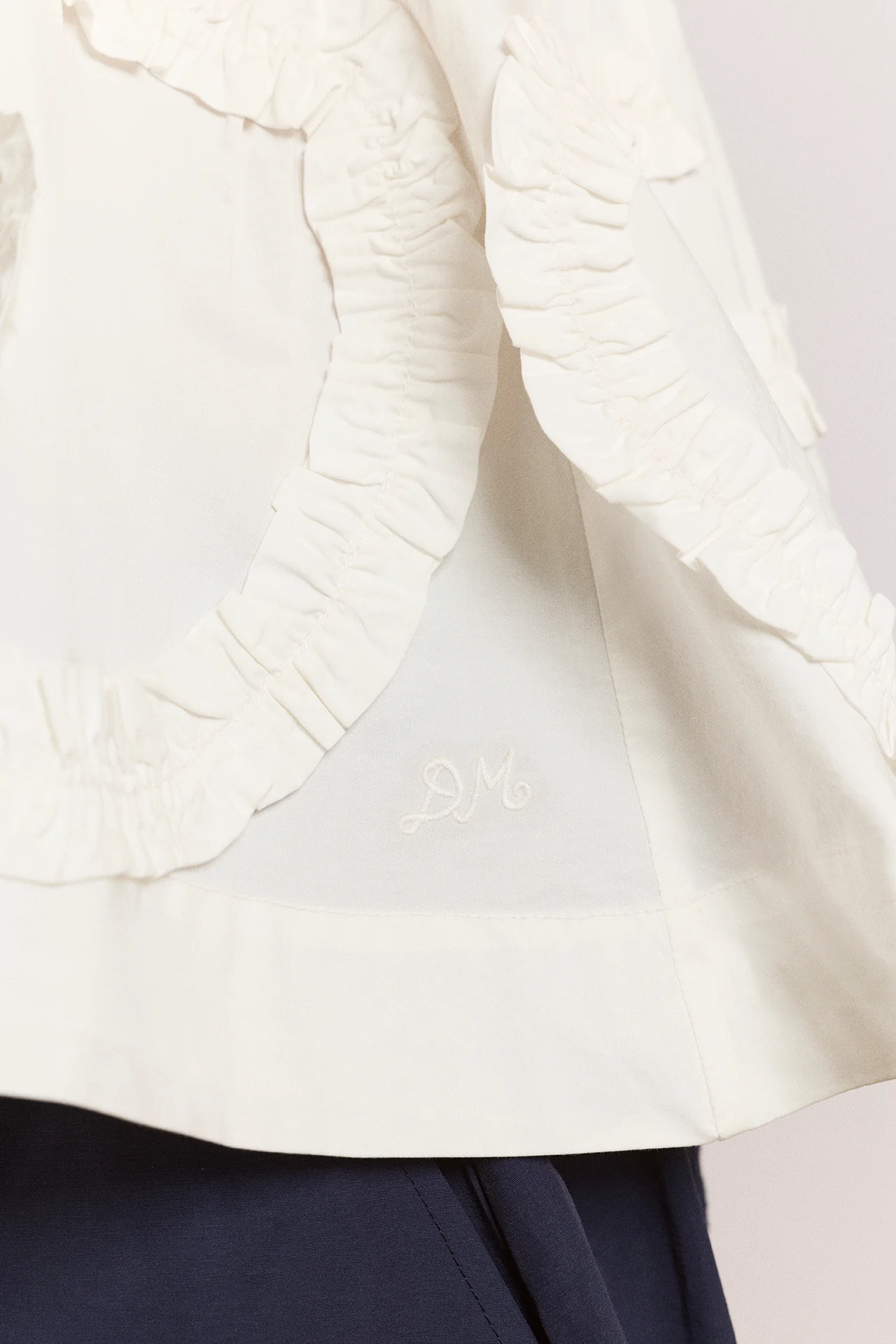 Stella Ruffle Cami - White - Image 9