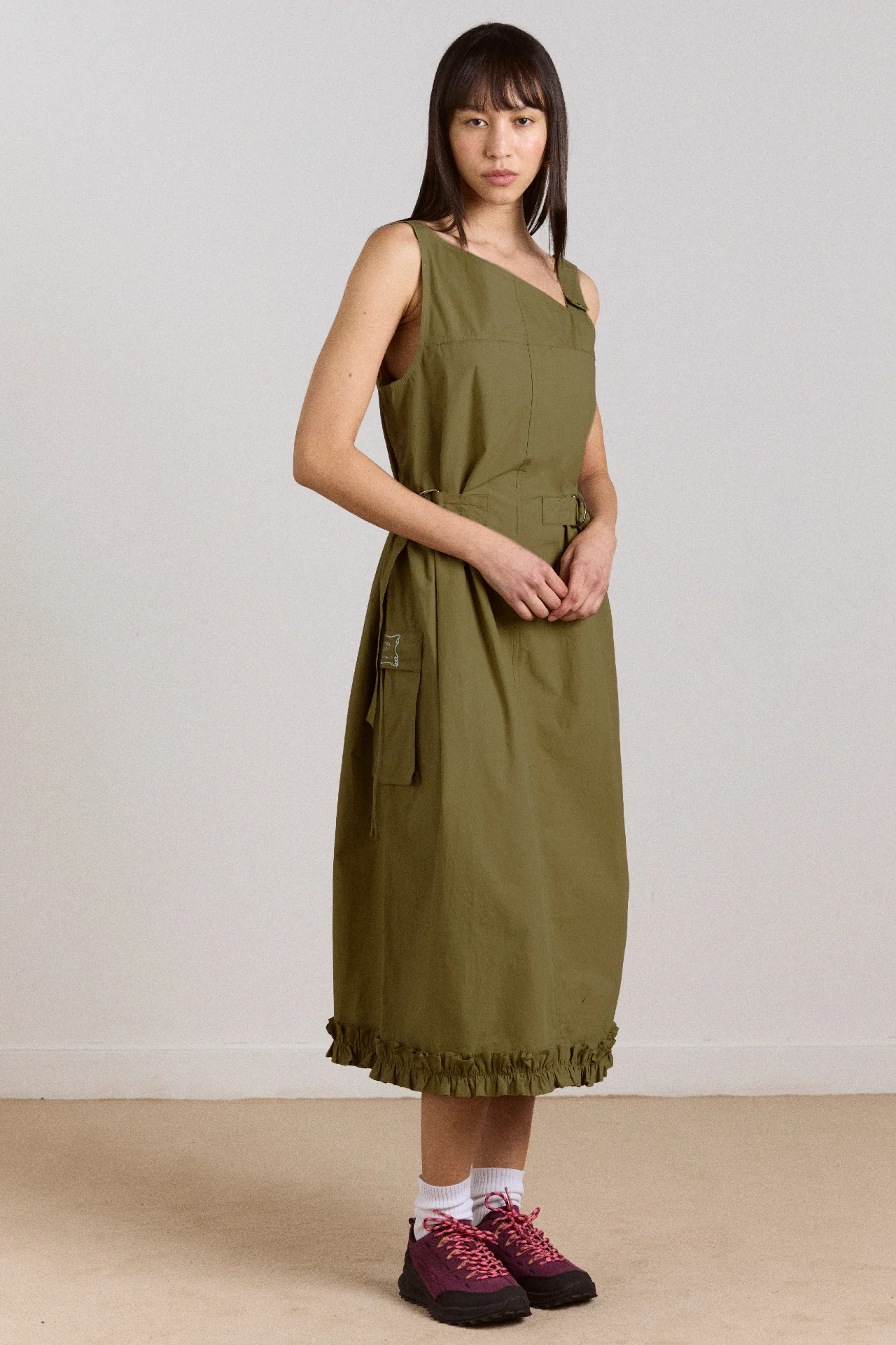 Tate Midi Dress - Olive - Image 2